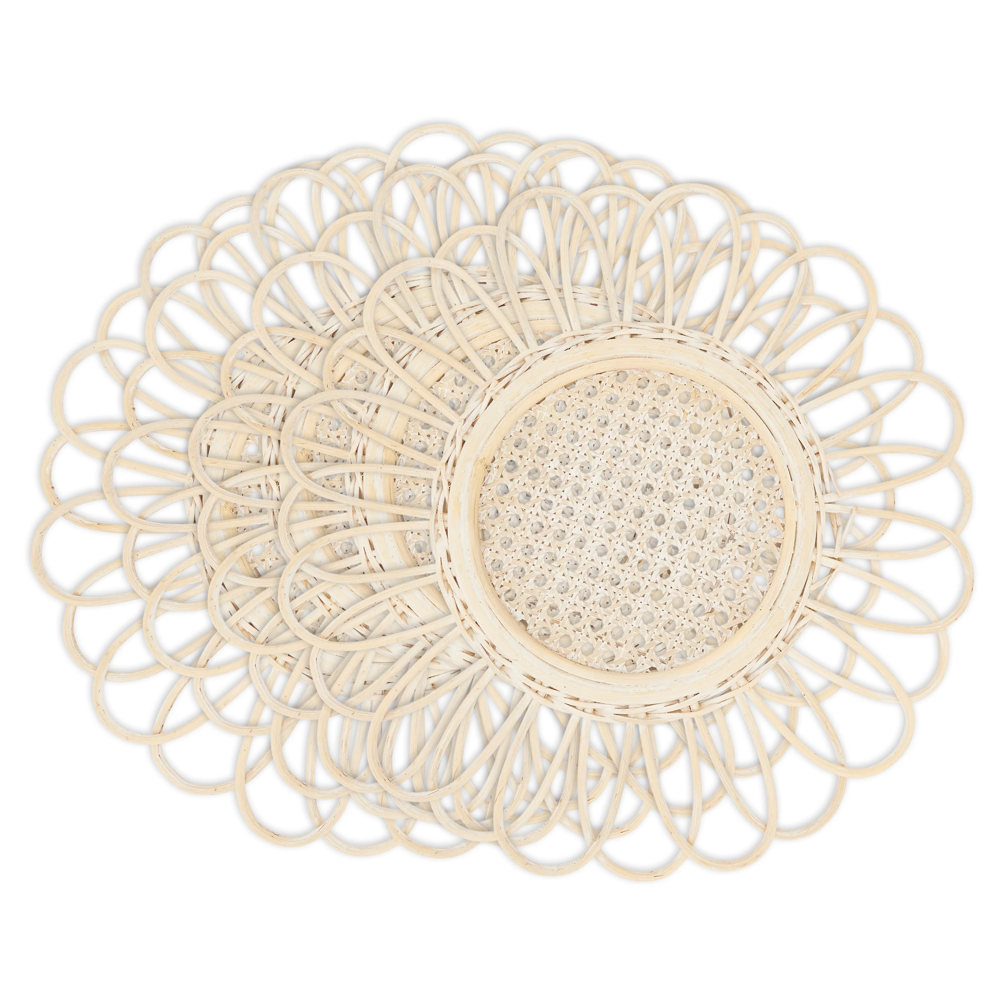 Spiral Loops Rattan Placemat, Set of 4 - Image 3