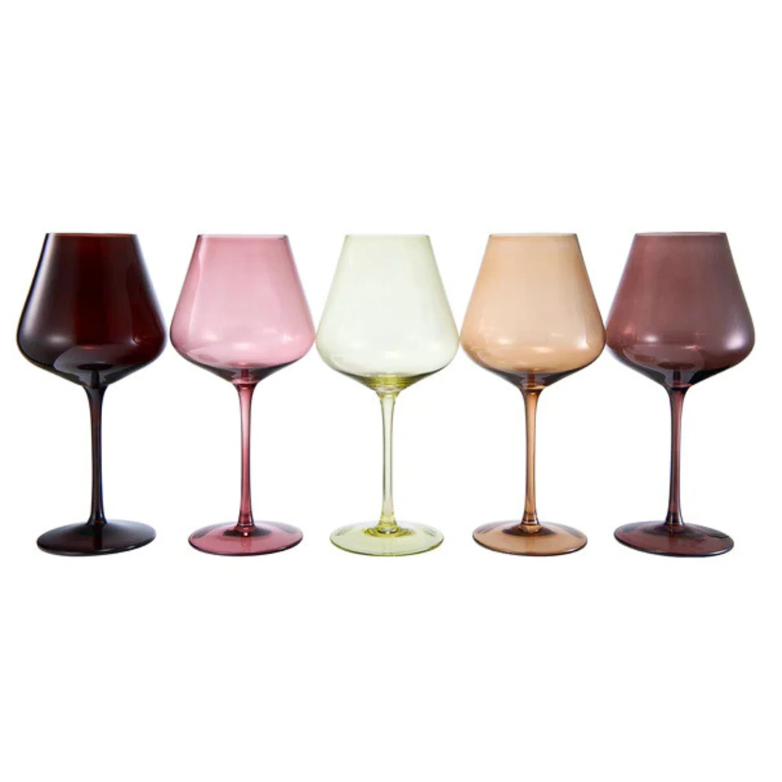 Stagioni Stemmed Wine Glassware, Set of 5, "September" - Image 4