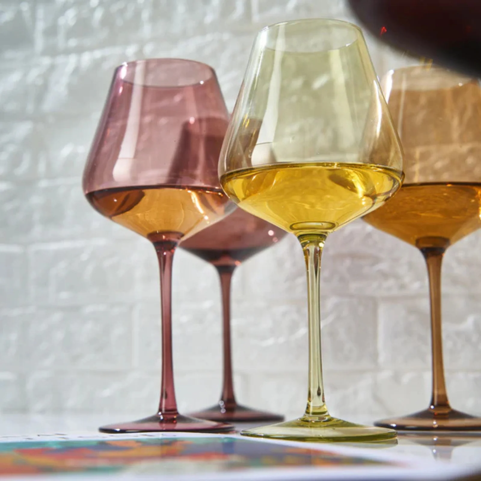 Stagioni Stemmed Wine Glassware, Set of 5, "September" - Image 5
