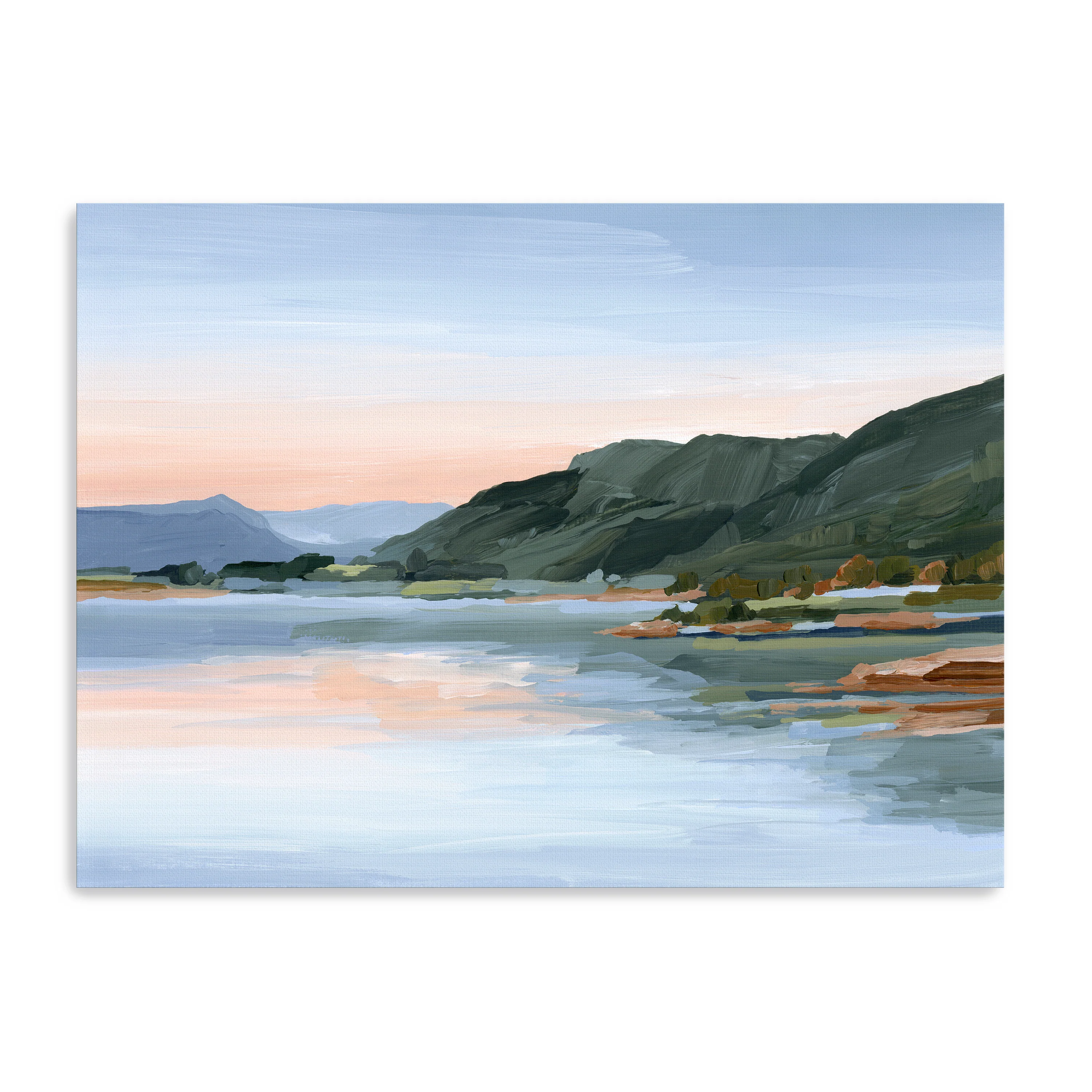Still Waters Colorado Water Sunset Mountain Canvas Giclee - Image 10