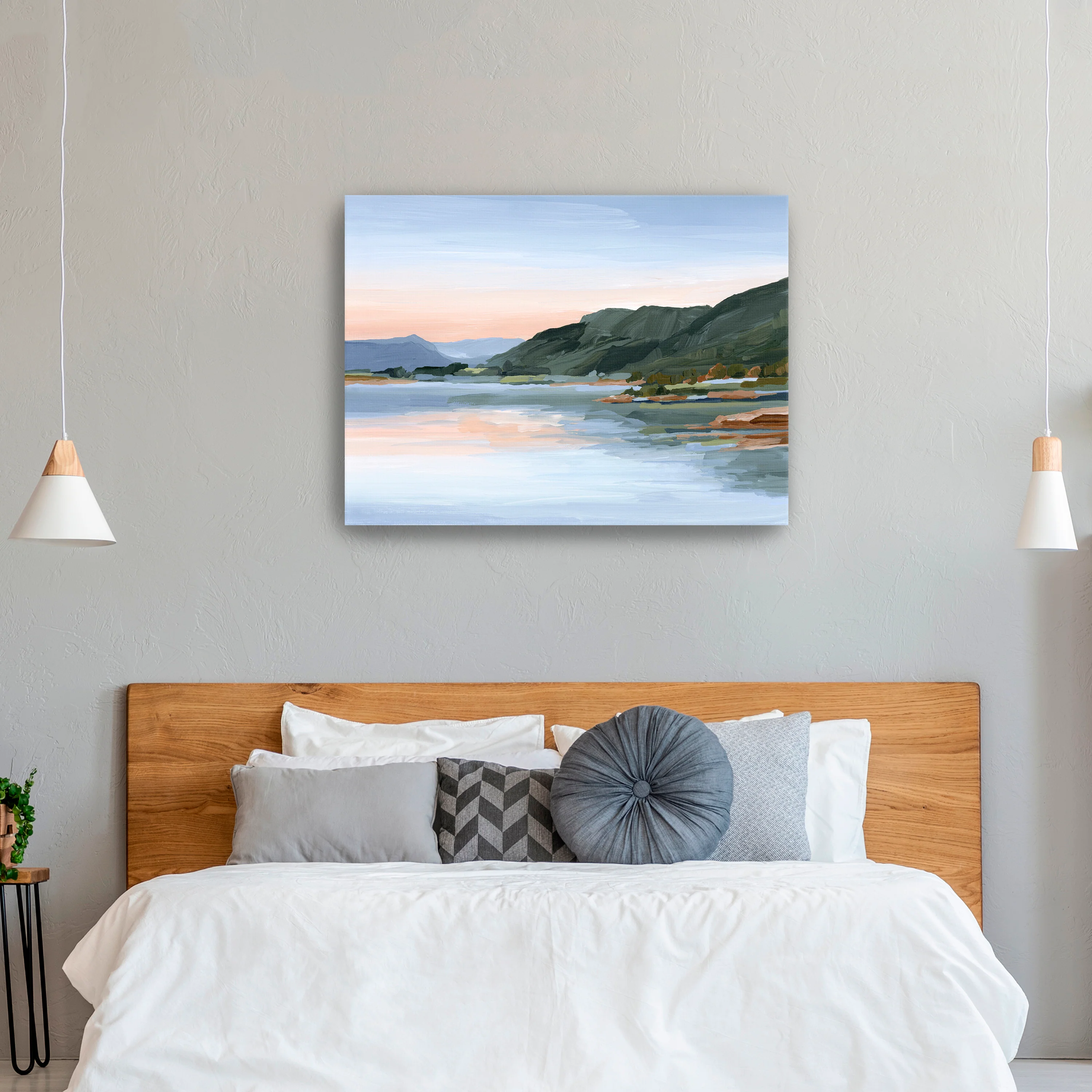 Still Waters Colorado Water Sunset Mountain Canvas Giclee - Image 11