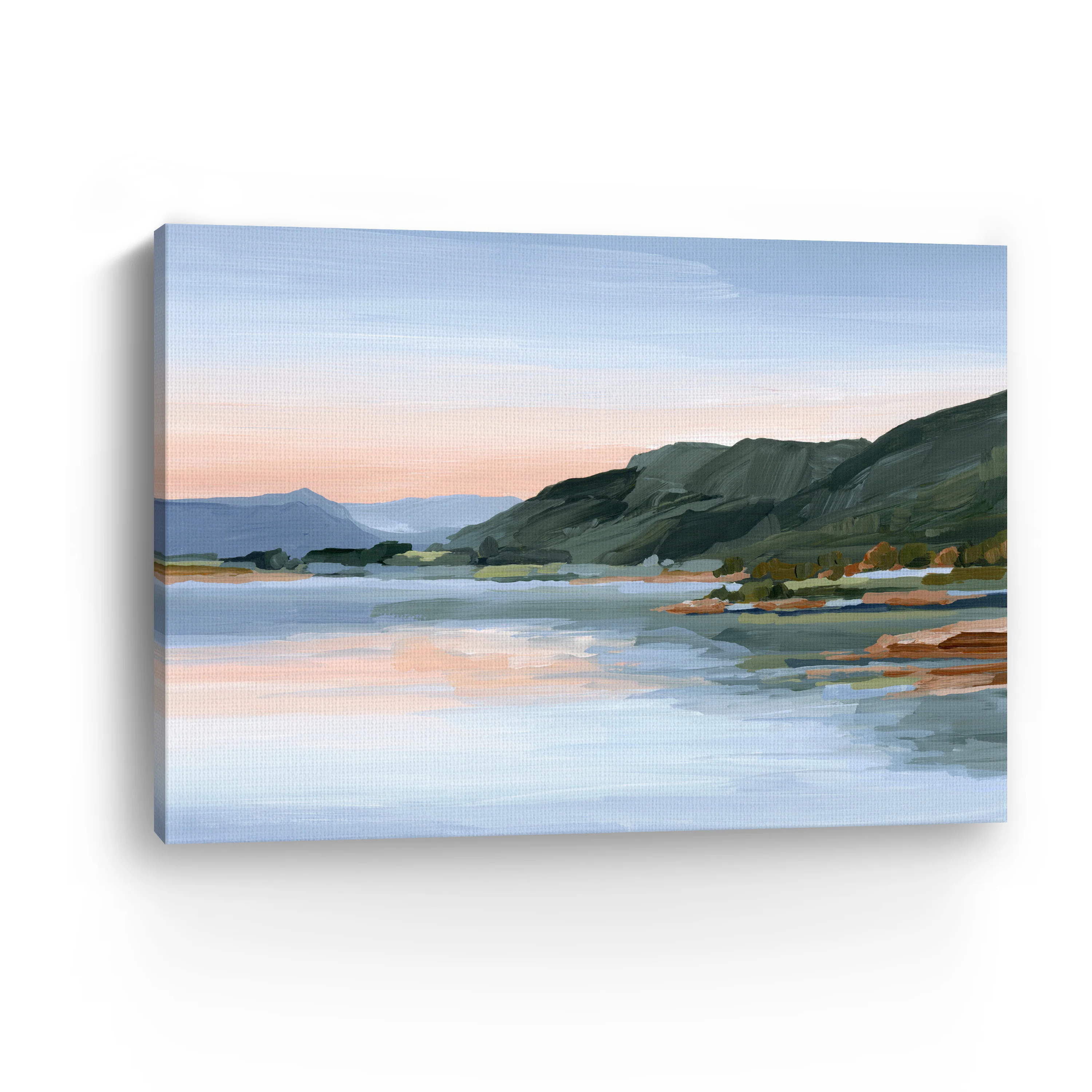 Still Waters Colorado Water Sunset Mountain Canvas Giclee - Image 12
