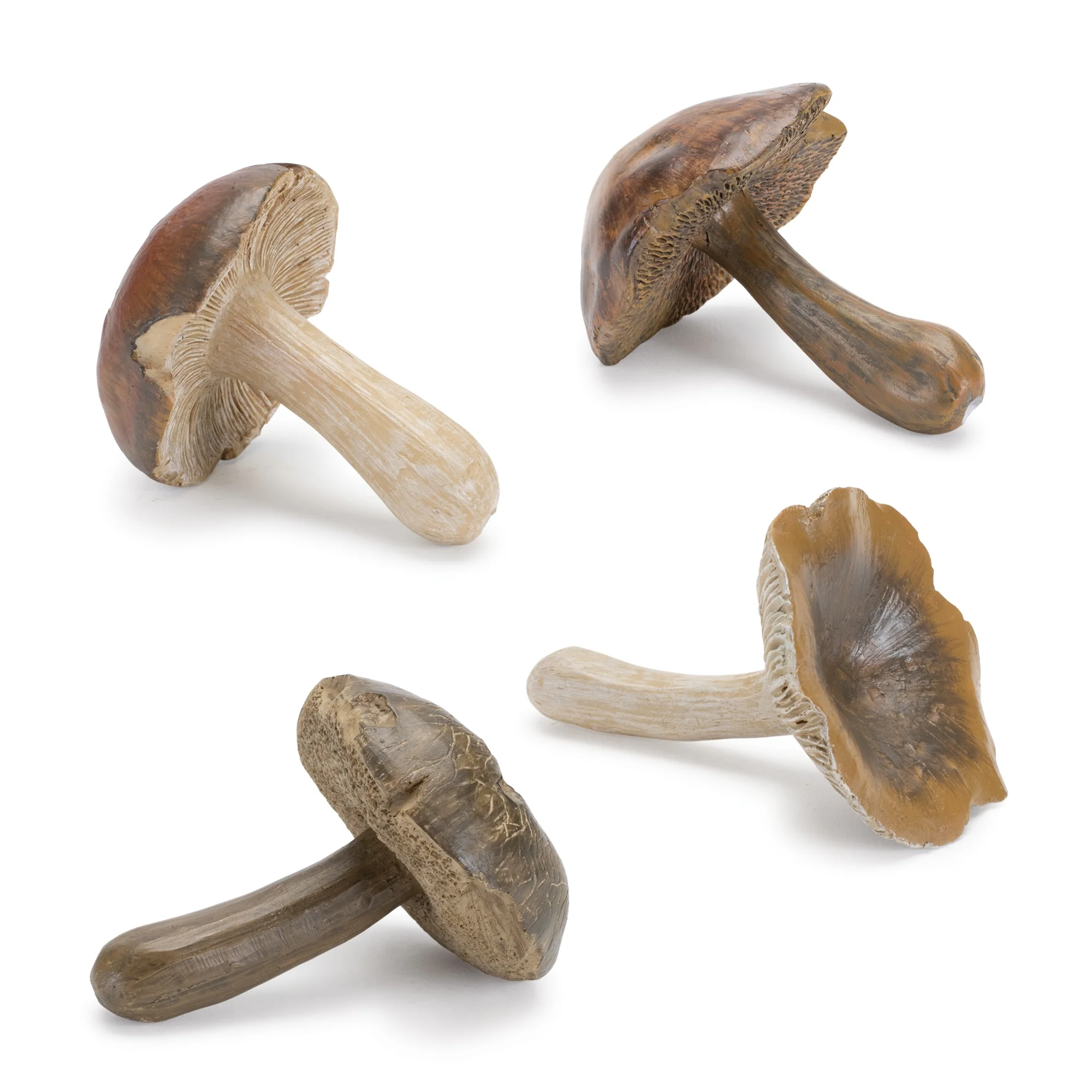 Stone Mushroom Shelf Sitter, Set of 12