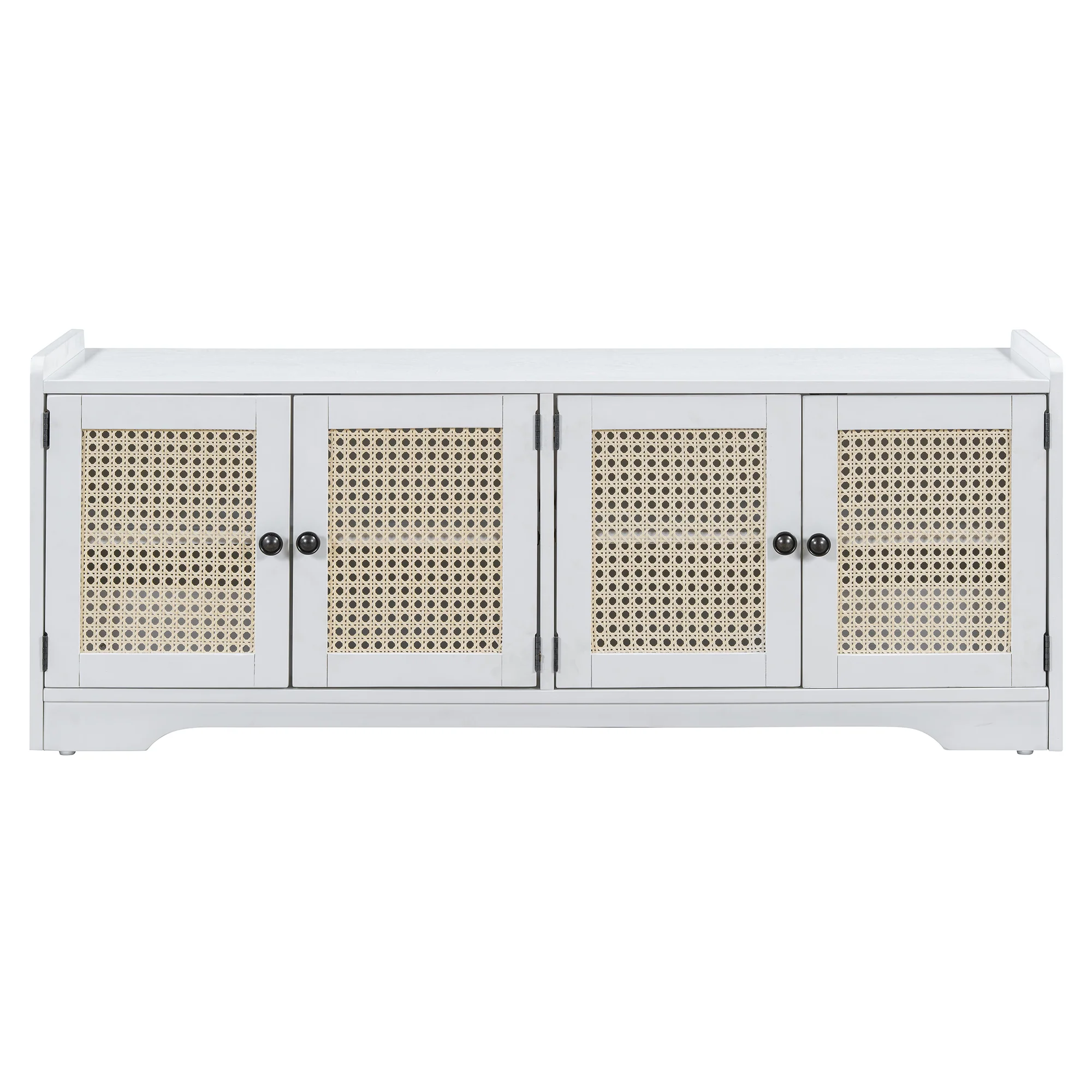 Storage Bench with Rattan Doors - Image 49