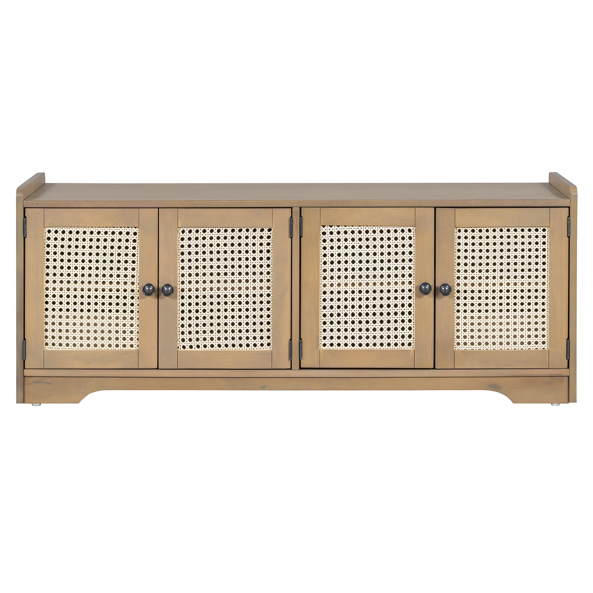 Storage Bench with Rattan Doors - Image 9