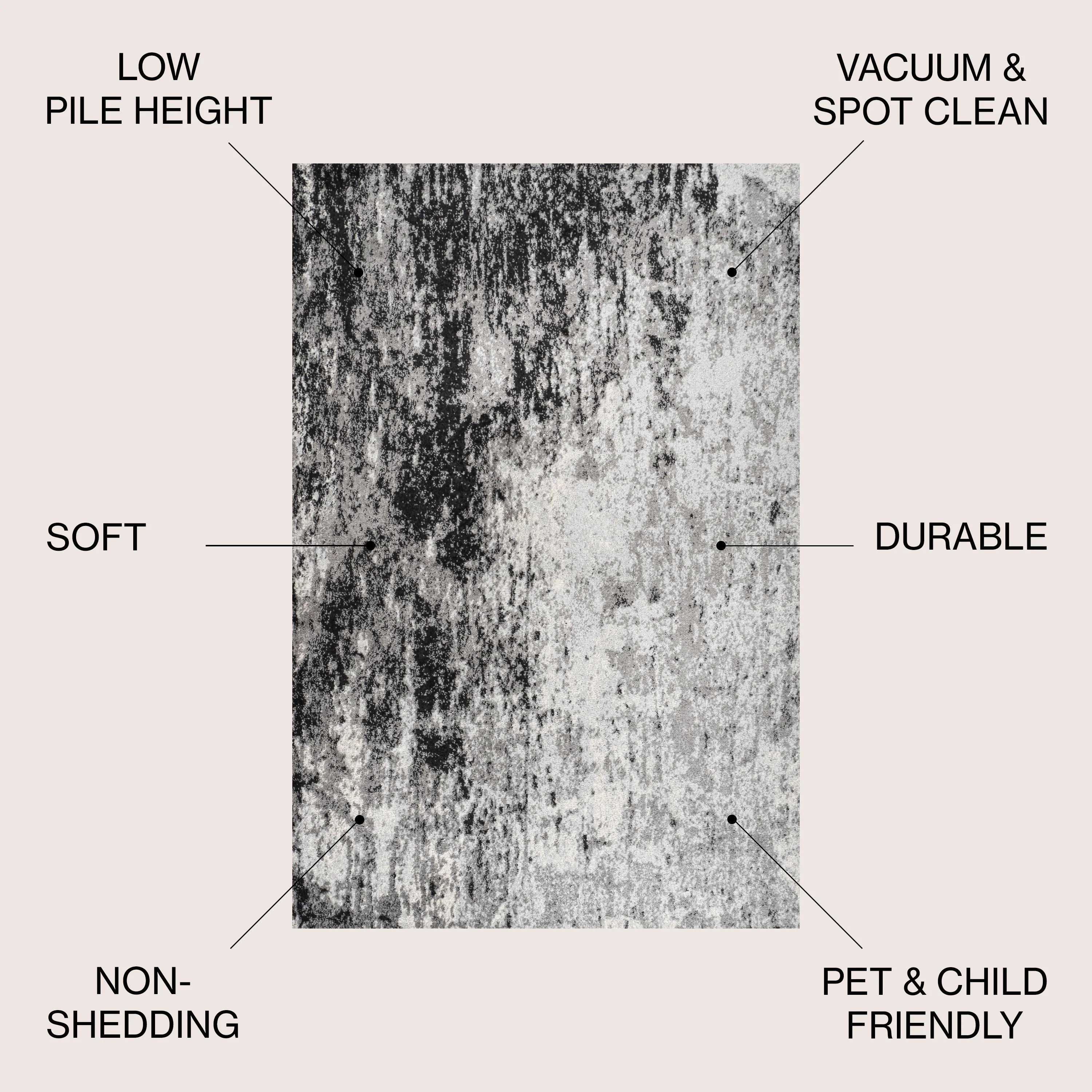 Storm Modern Abstract Area Rug - Image 4