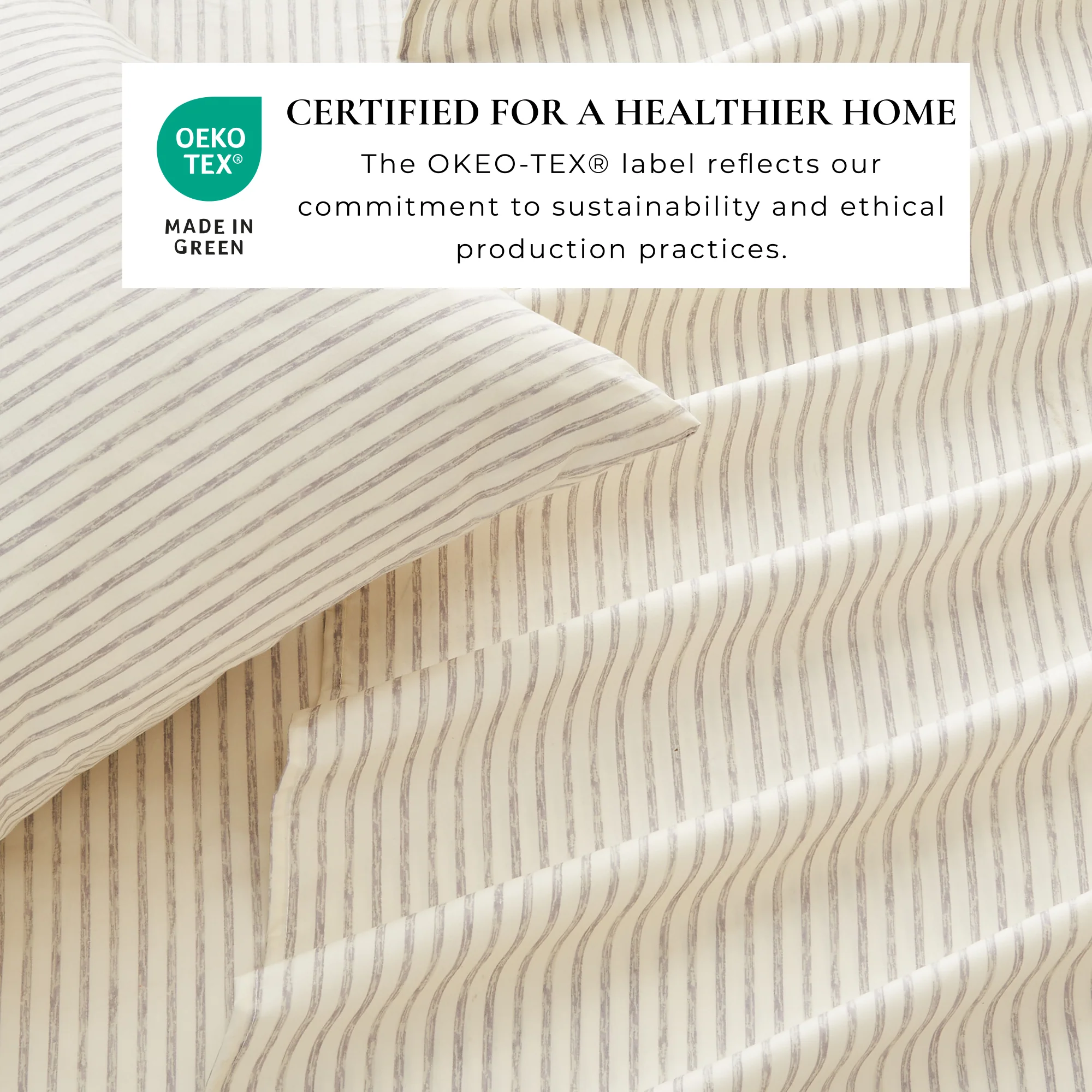Stripe Printed Microfiber Sheet Set - Image 20