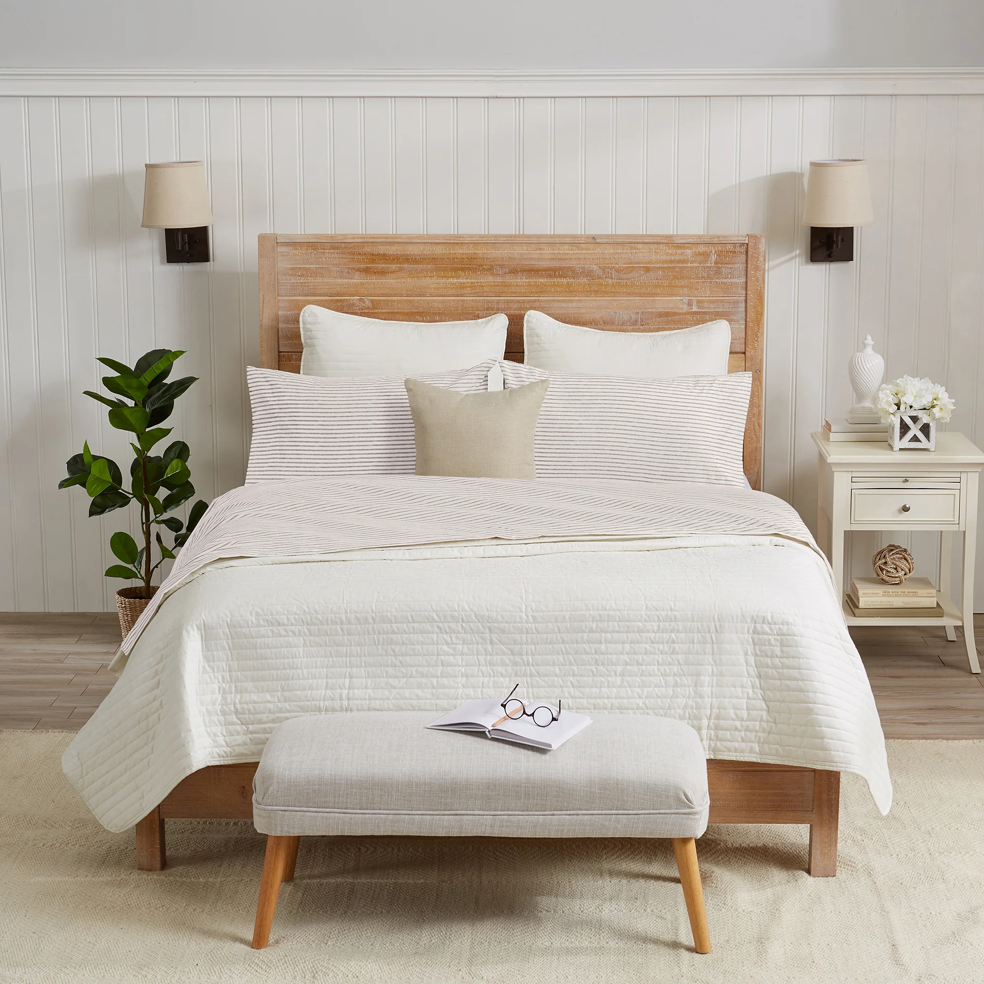Stripe Printed Microfiber Sheet Set - Image 21