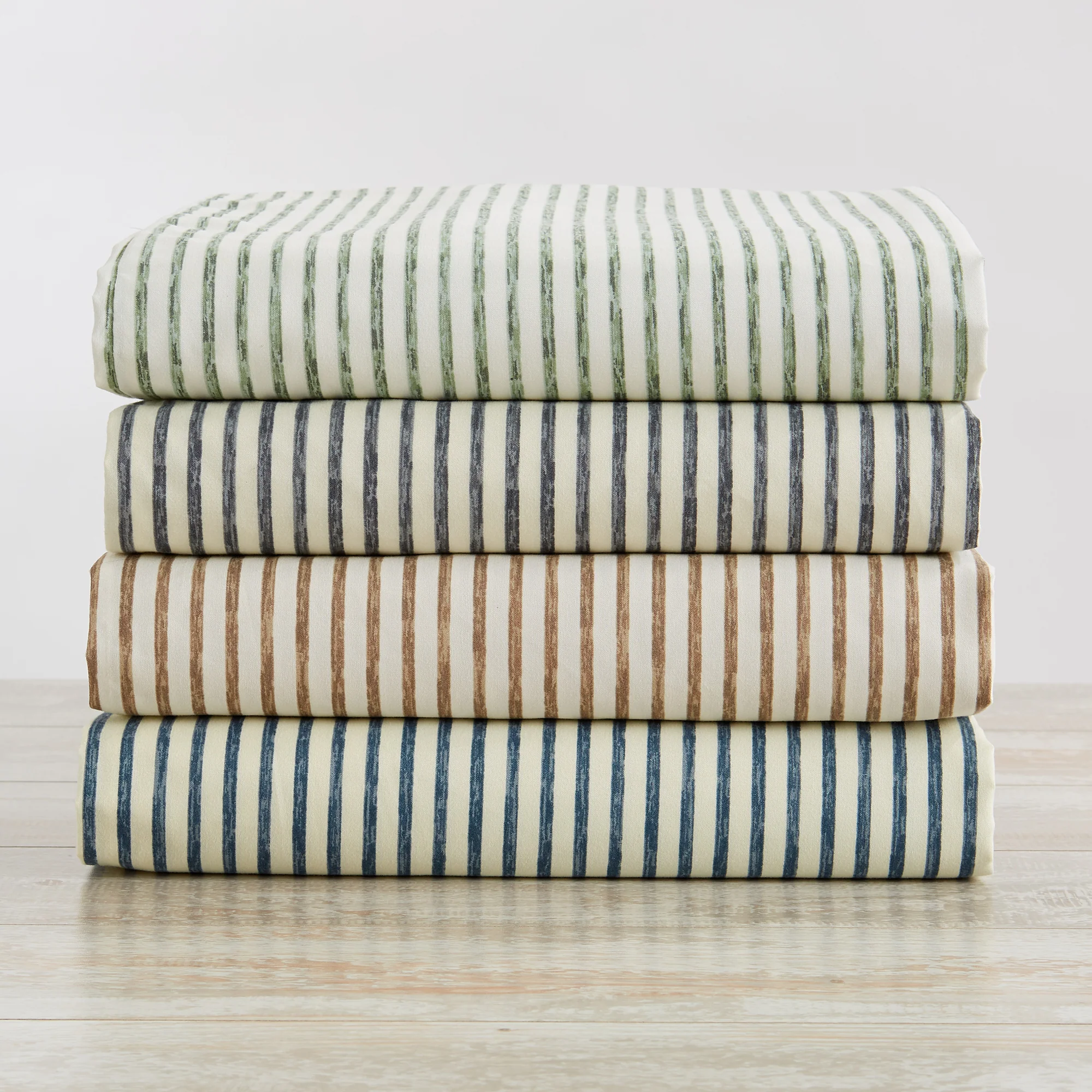 Stripe Printed Microfiber Sheet Set - Image 39