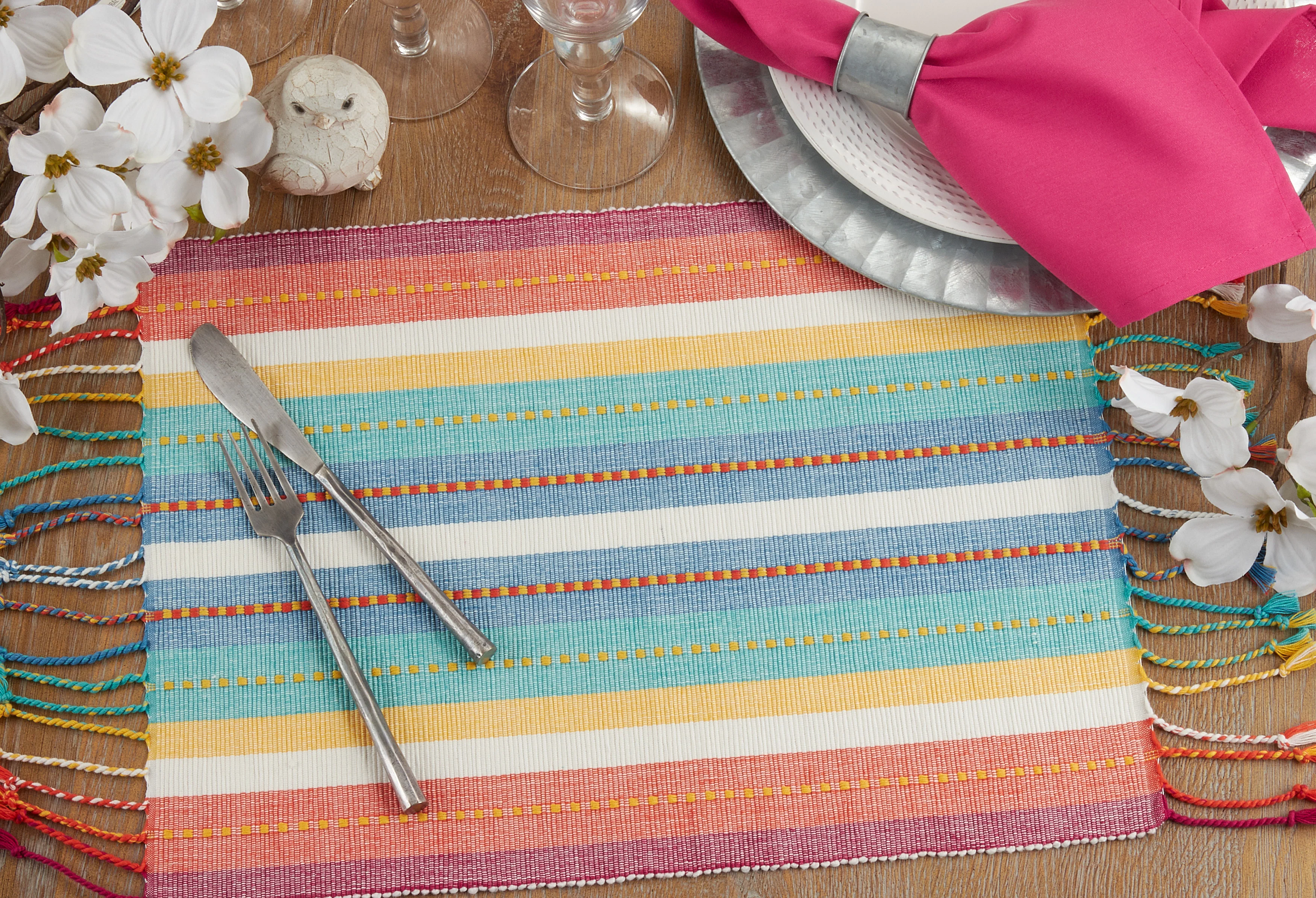 Striped Dobby Placemat, Set of 4 - Image 2