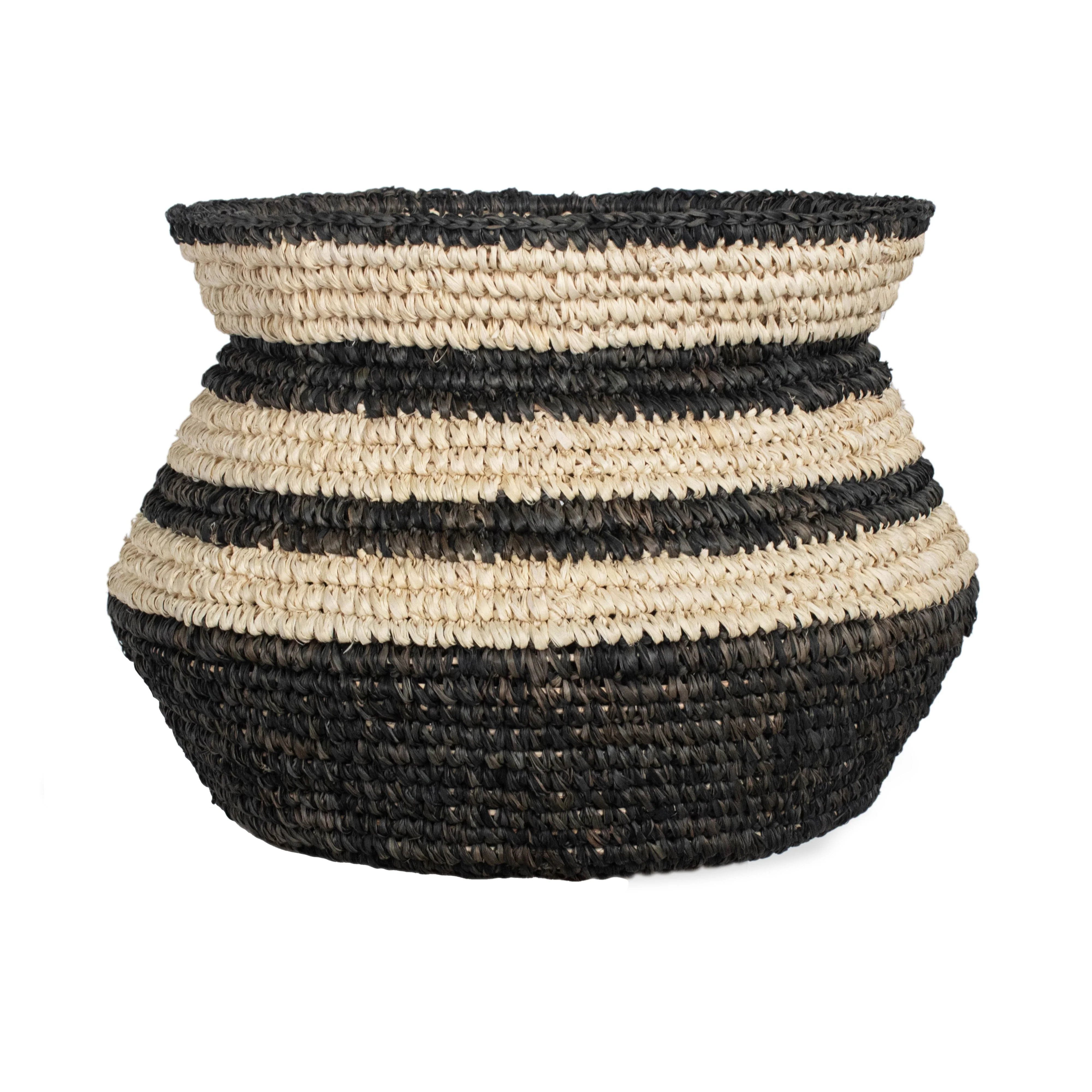 Striped Seagrass Basket - Image 6