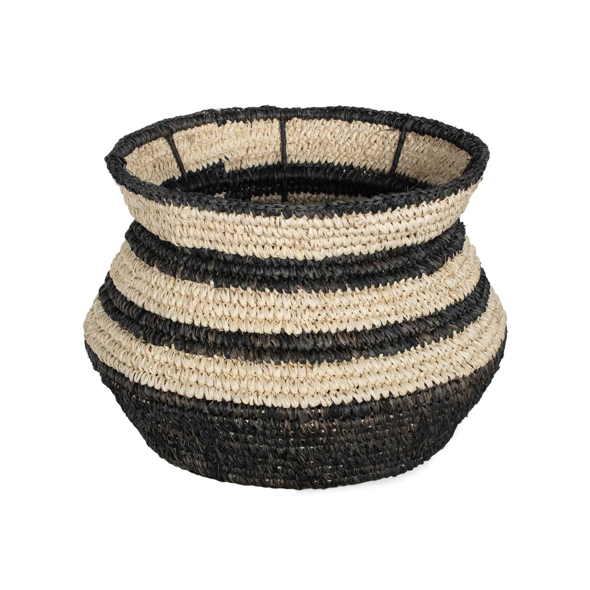 Striped Seagrass Basket - Image 8