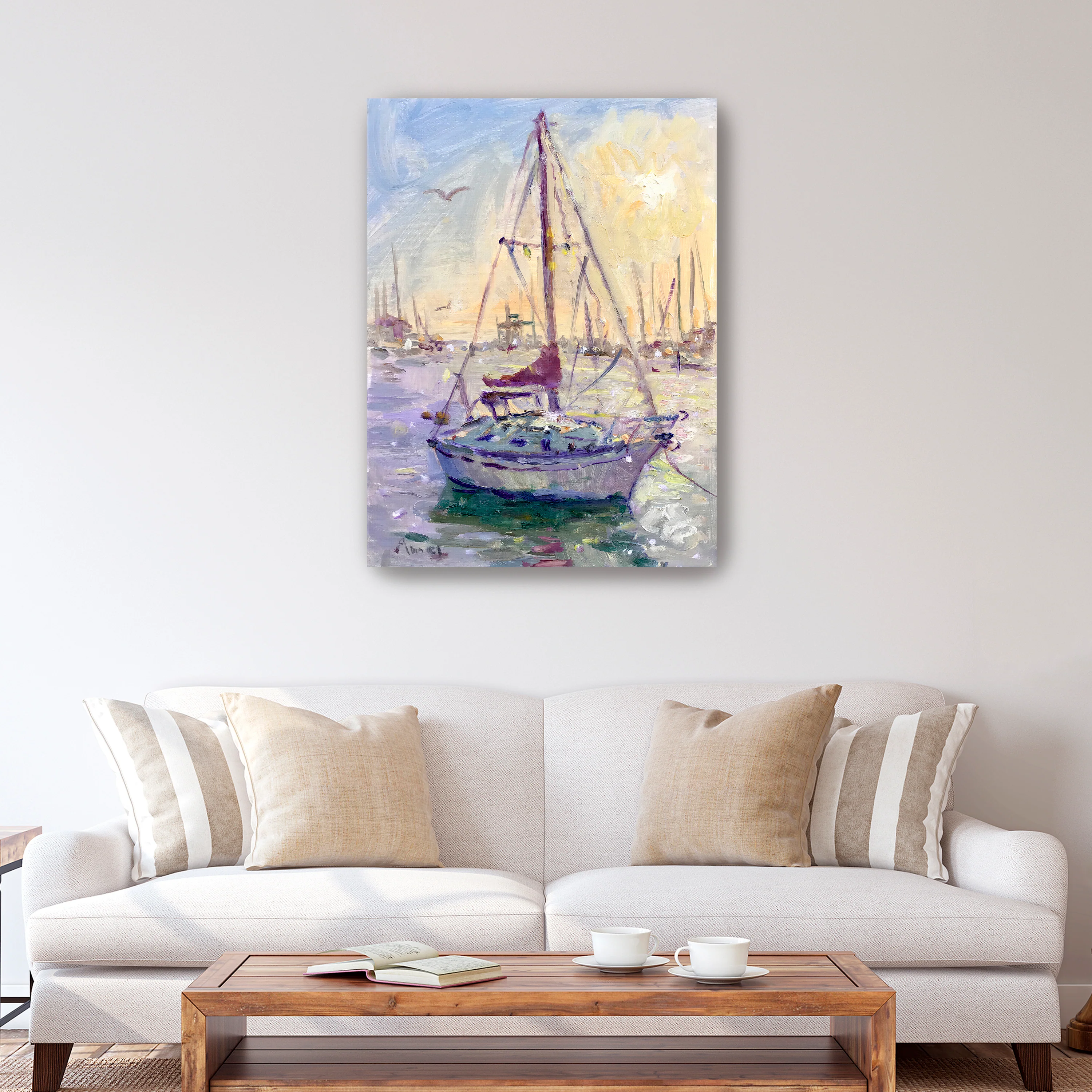 Sunset Boat Canvas Giclee - Image 11