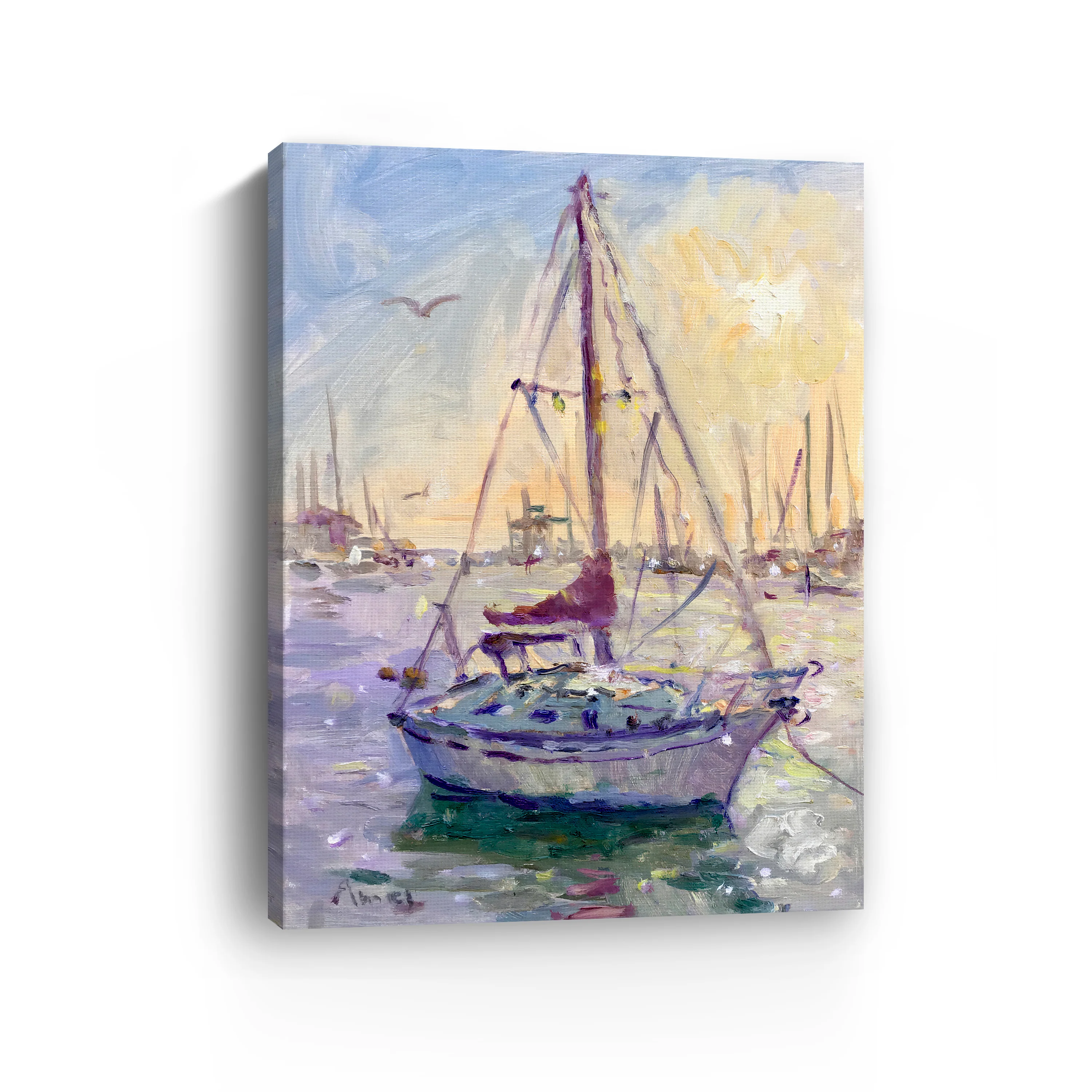 Sunset Boat Canvas Giclee - Image 12