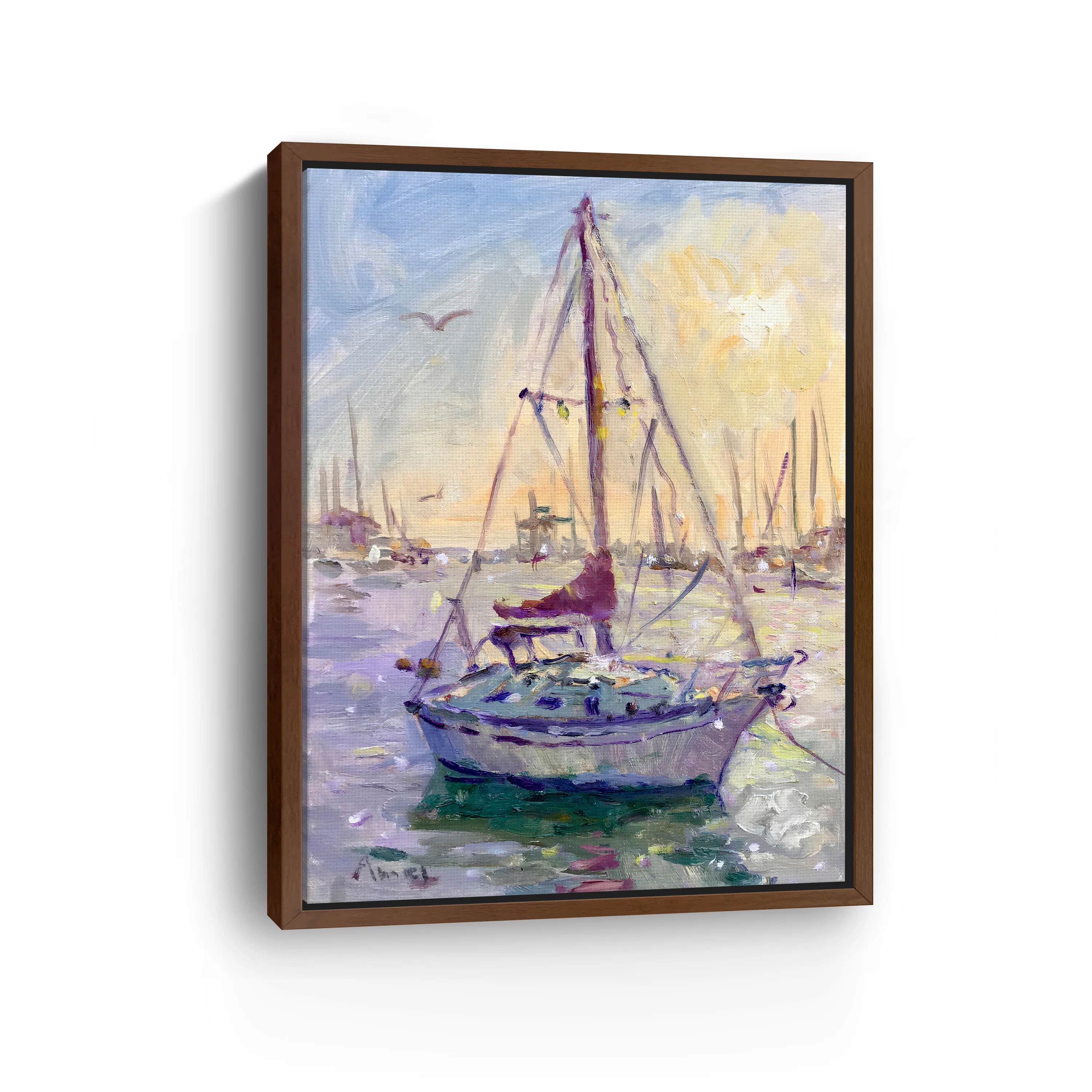 Sunset Boat Canvas Giclee - Image 6