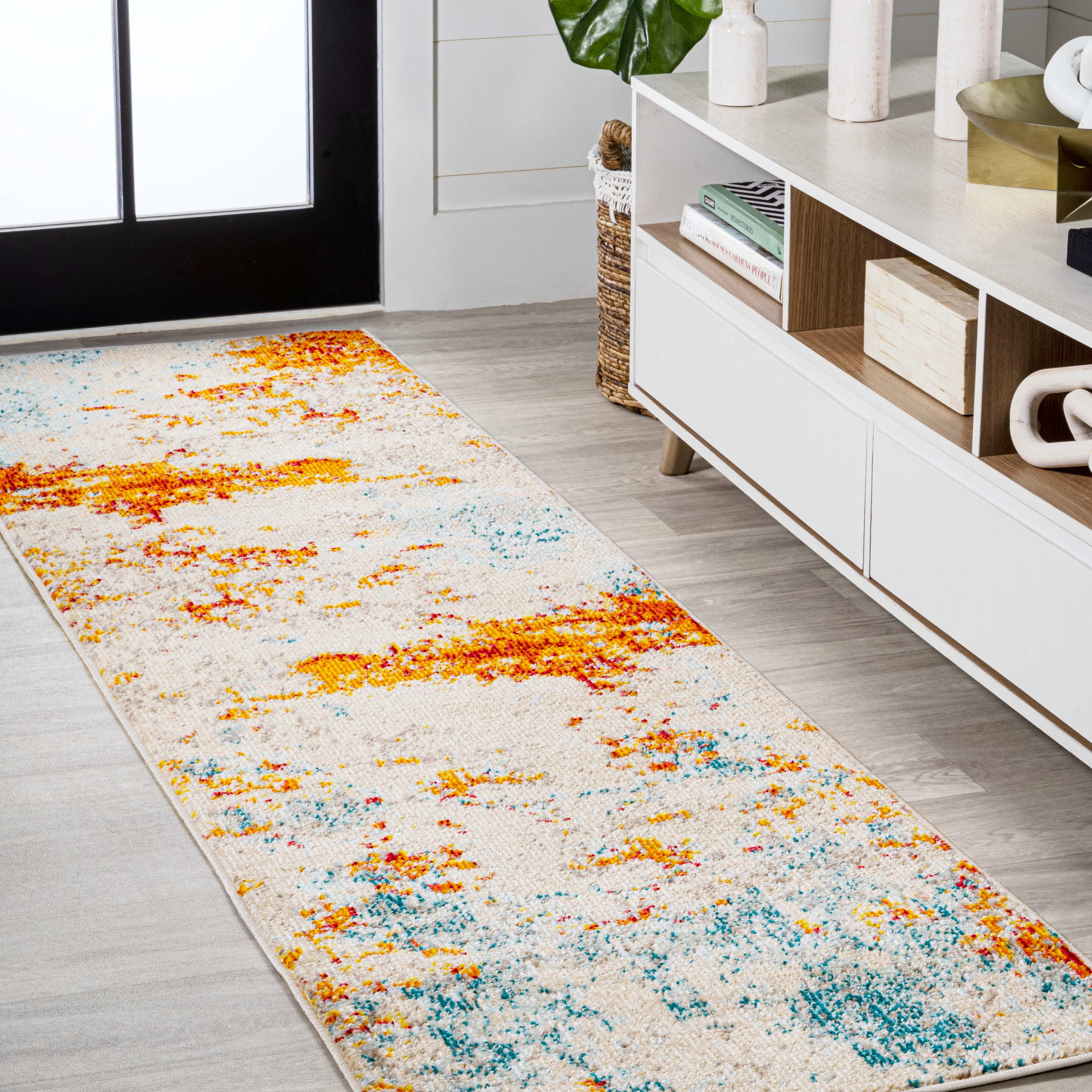 Sunset Modern Abstract Area Rug - Image 9