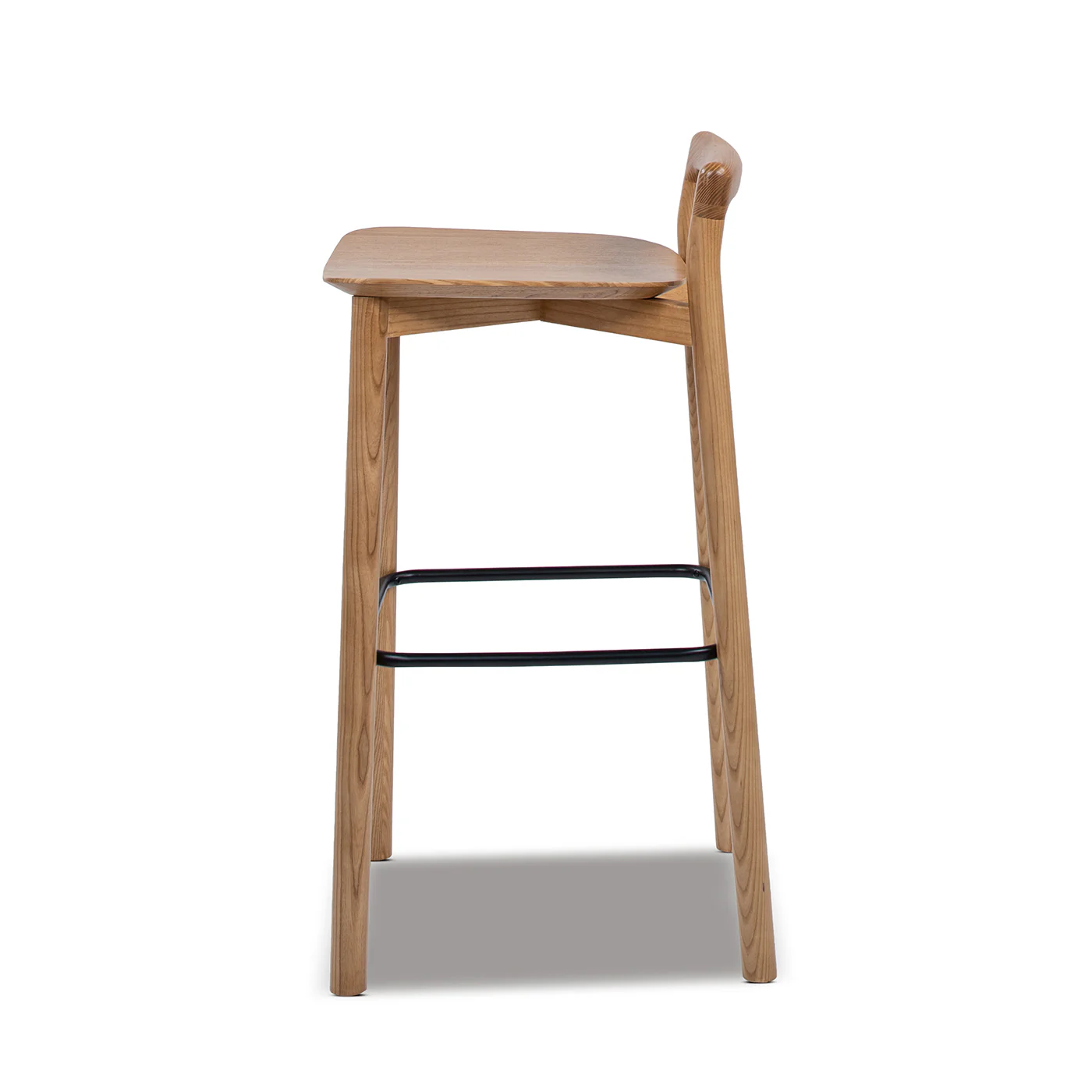 Sven 30" Modern Minimalist Low Back Wood Barstool - Image 7