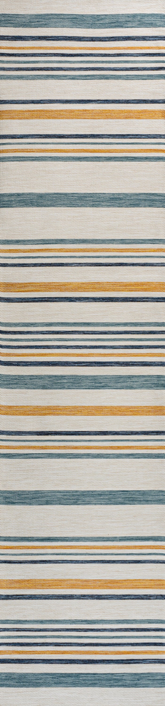 Janus Classic Coastal Ticking Stripe Reversible Machine-Washable Indoor/Outdoor Runner Rug - Image 9