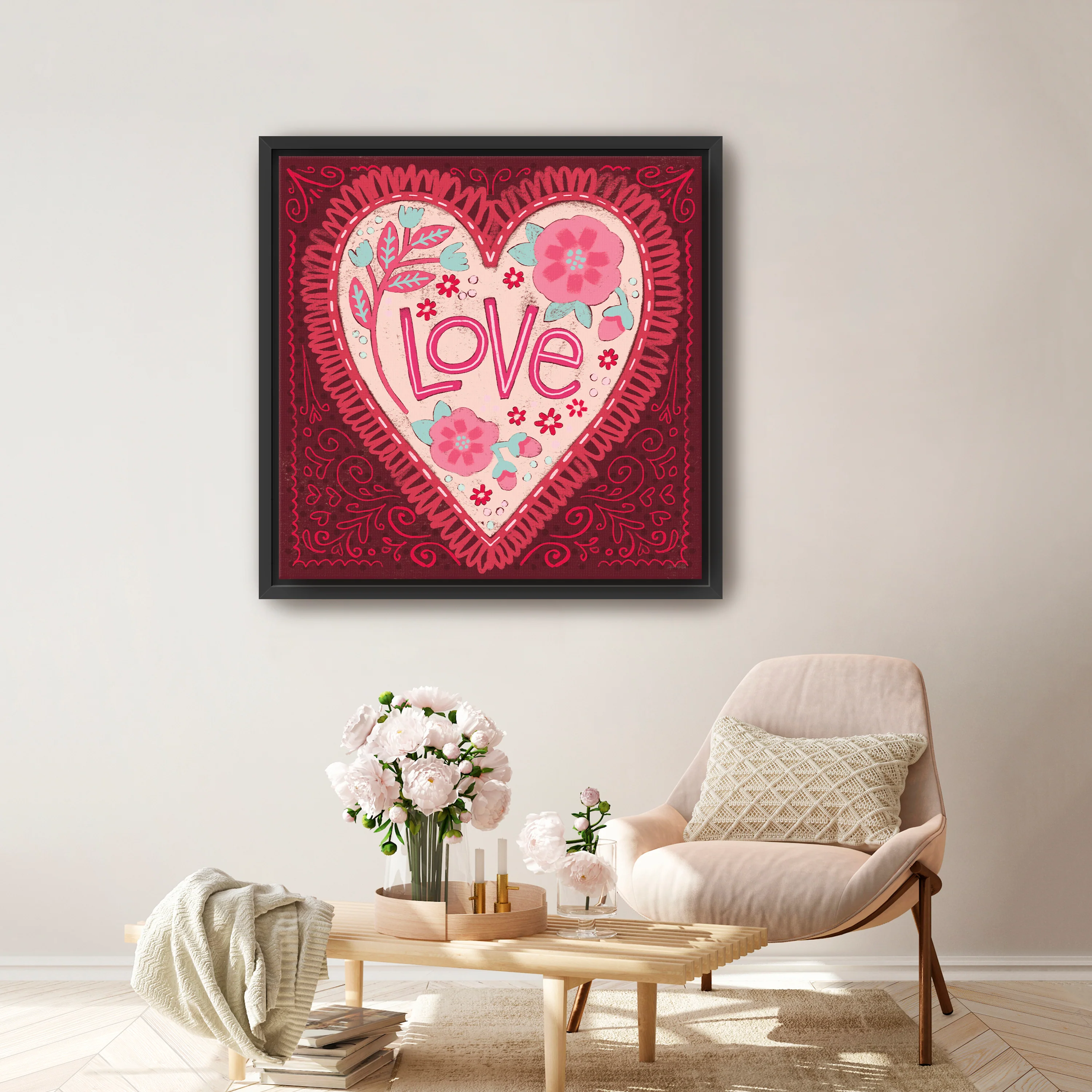 Sweet Hearts III Canvas Giclee - Image 5