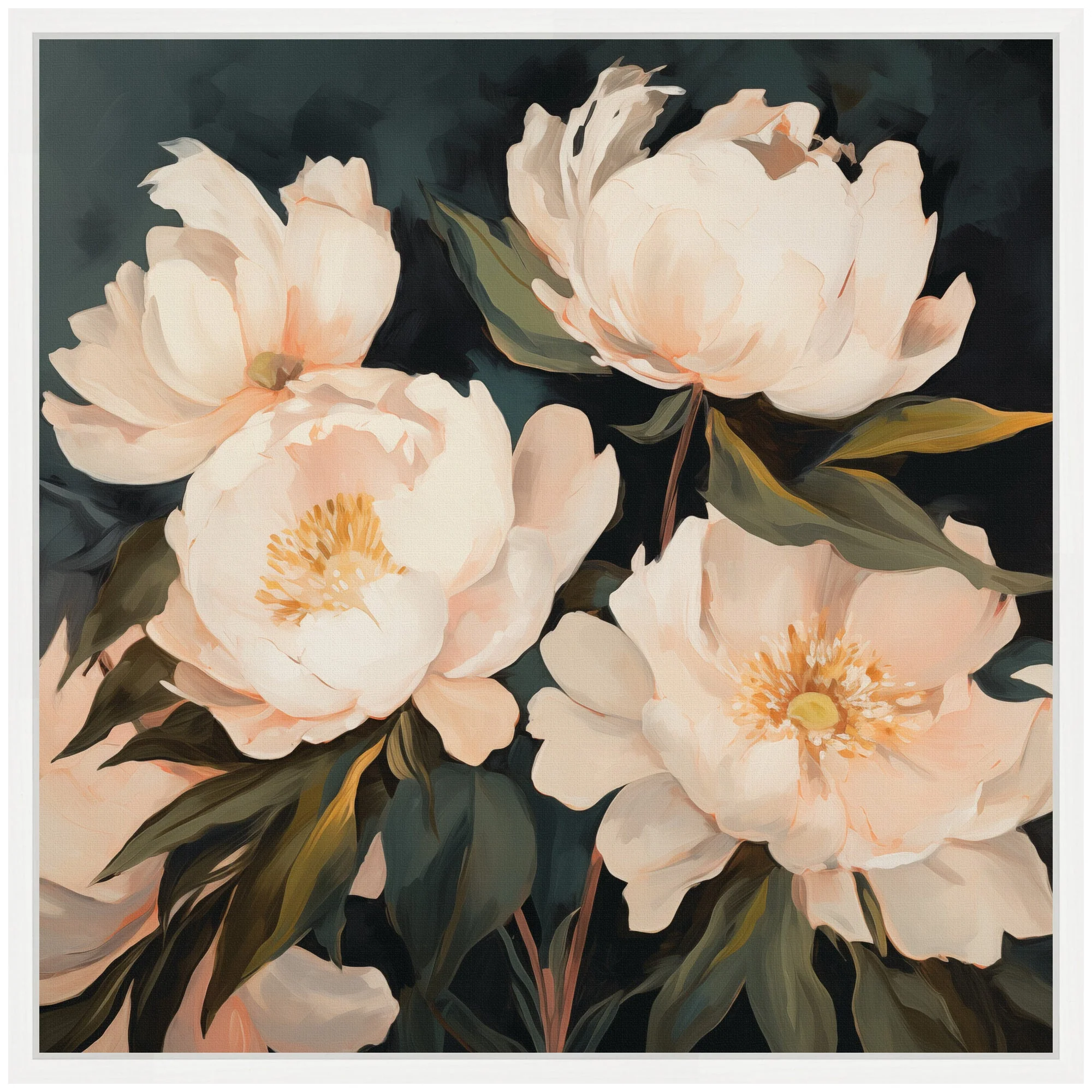 Sylvie Beautiful Painterly Floral Bouquets 2 Framed Canvas by The Creative Bunch Studio - Image 30