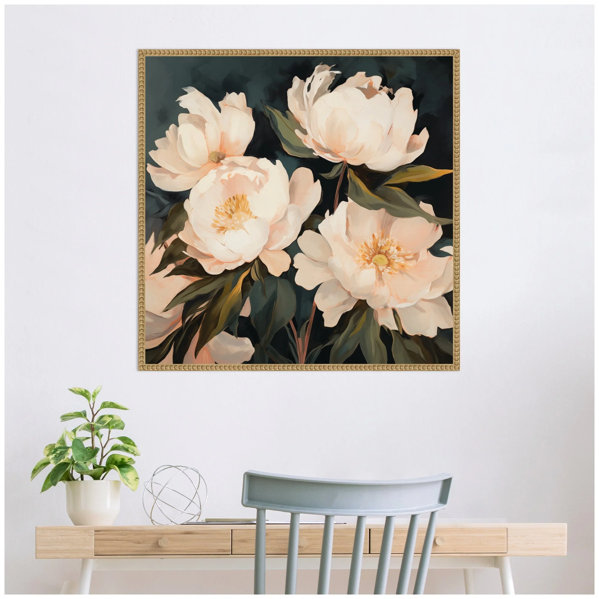 Sylvie Beautiful Painterly Floral Bouquets 2 Framed Canvas by The Creative Bunch Studio - Image 36