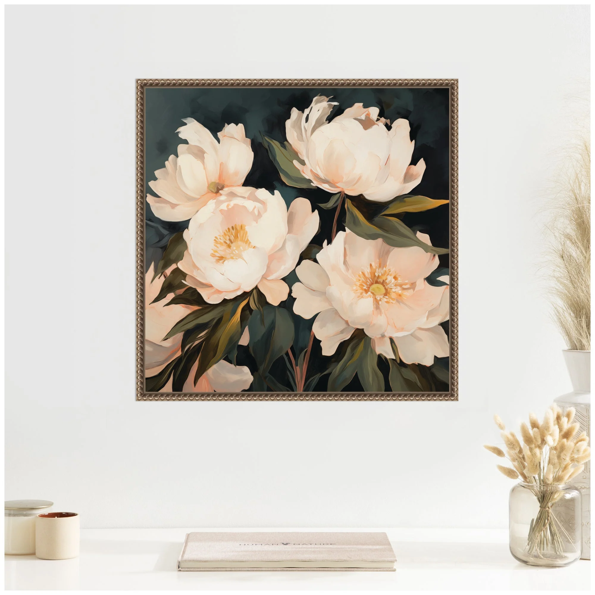 Sylvie Beautiful Painterly Floral Bouquets 2 Framed Canvas by The Creative Bunch Studio - Image 53