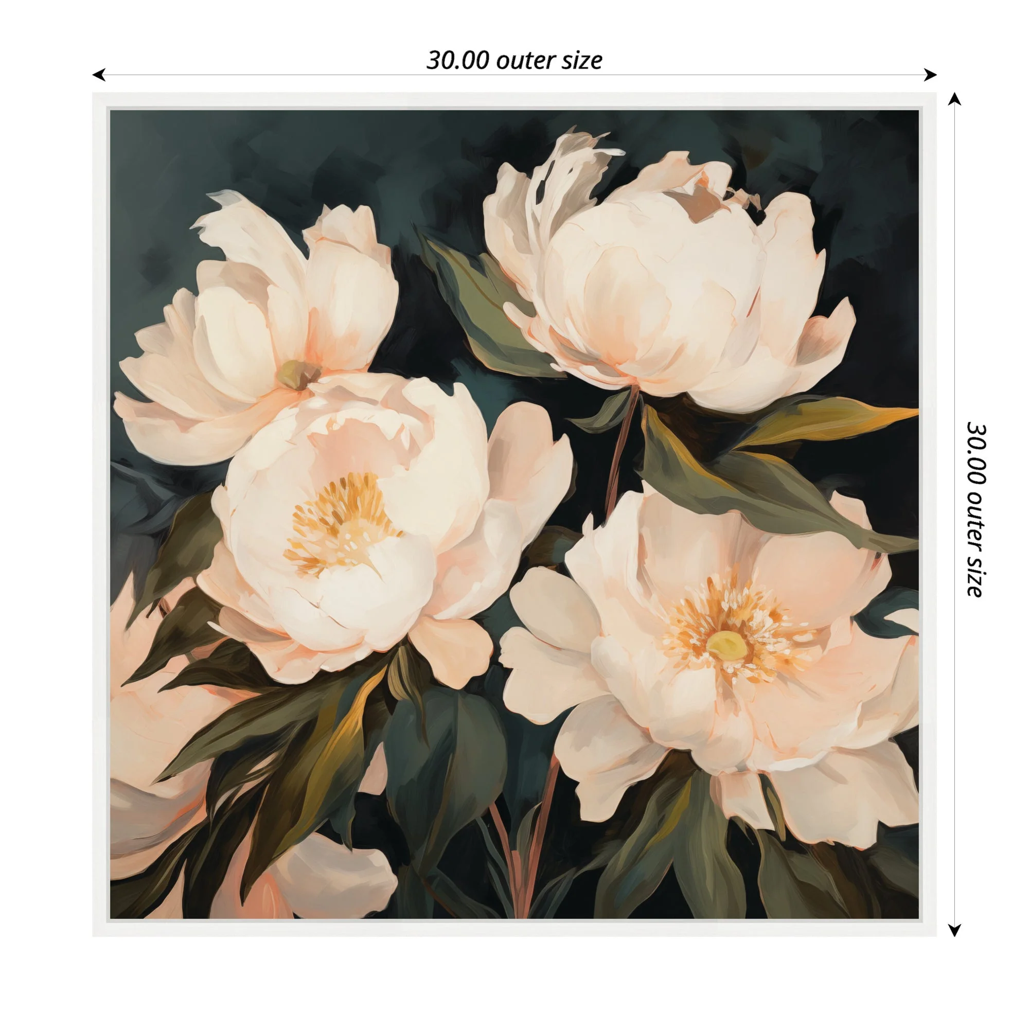 Sylvie Beautiful Painterly Floral Bouquets 2 Framed Canvas by The Creative Bunch Studio - Image 60
