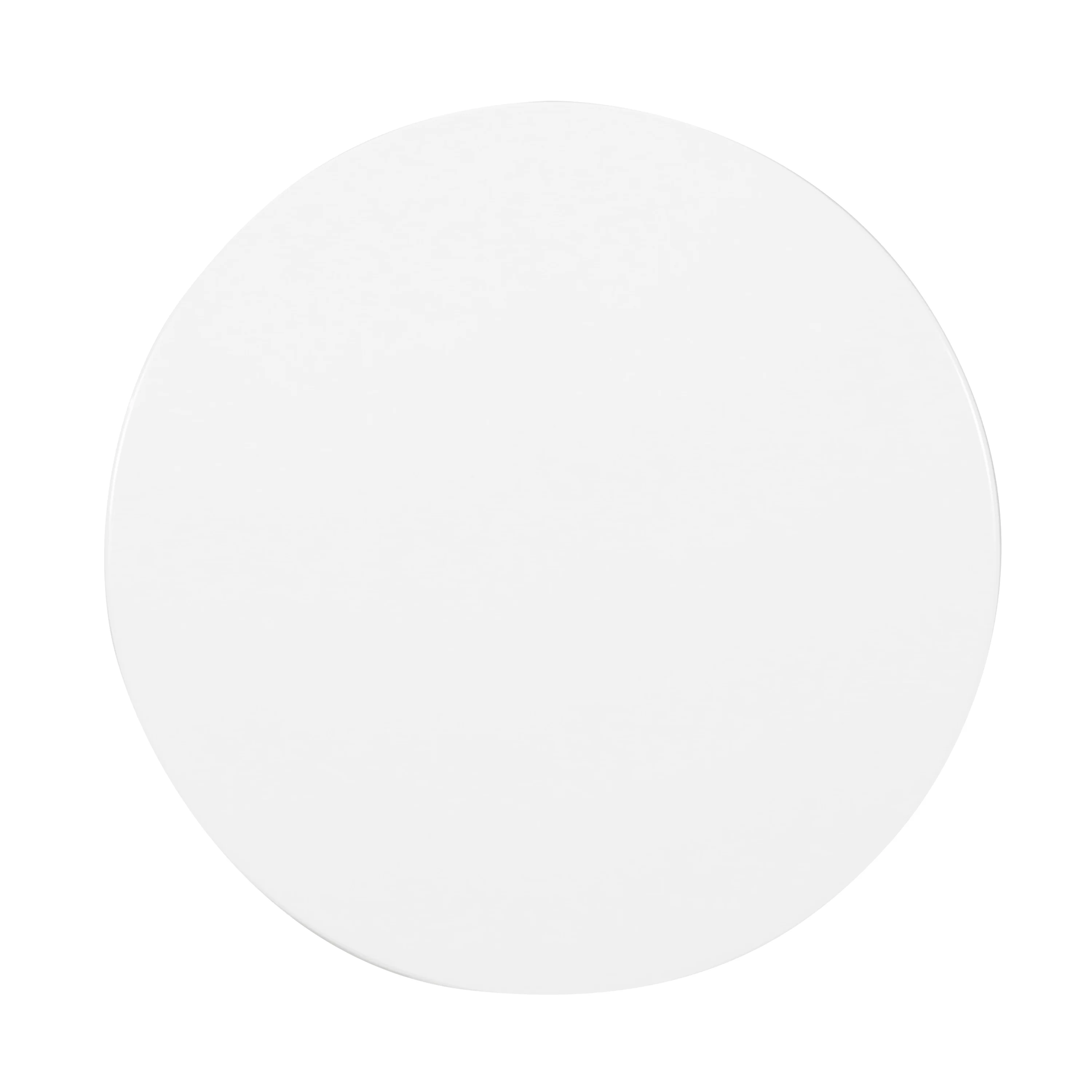 Symmetry White Outdoor Cylindrical End Table with Overlapping Circle Pattern - Image 4