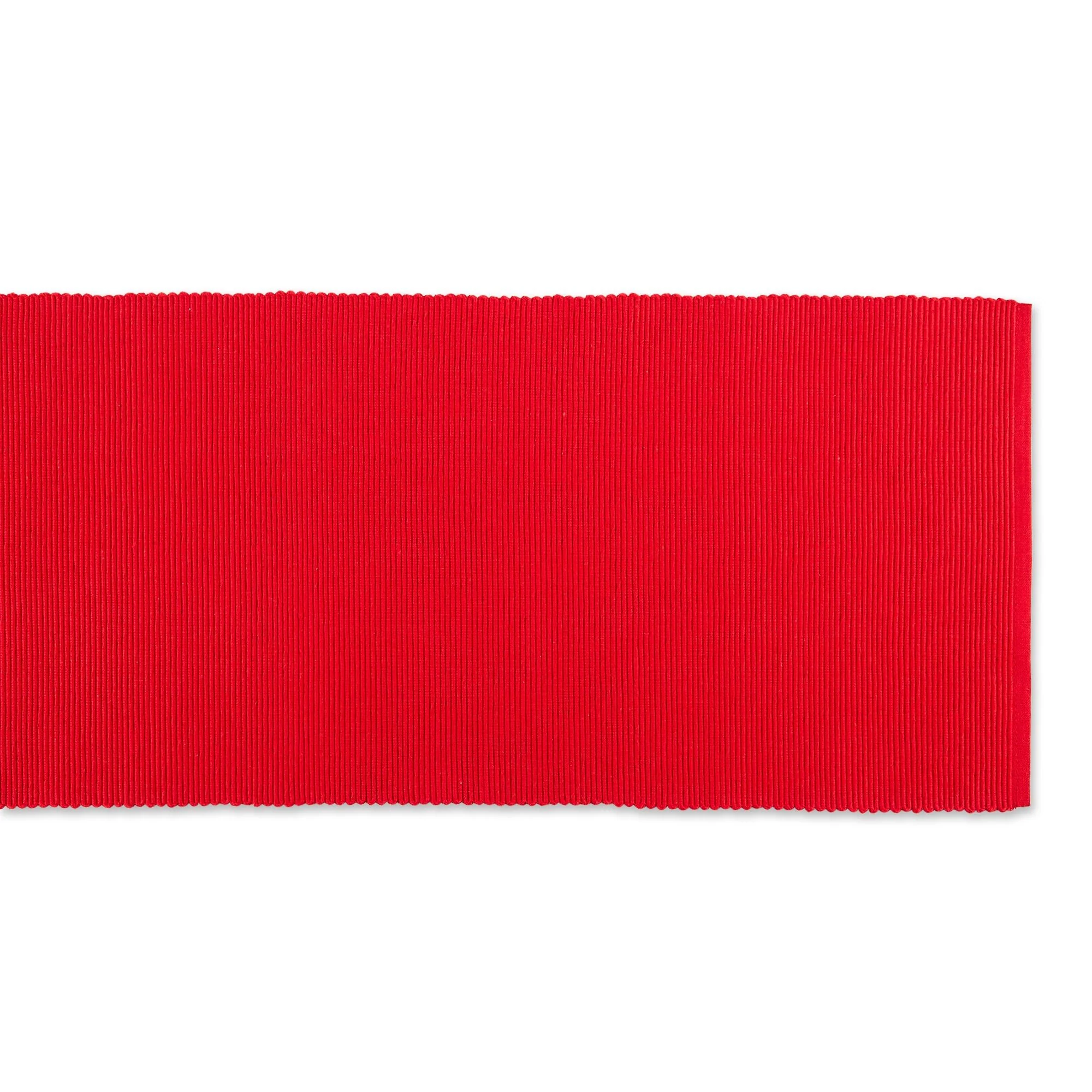 Tango Red Ribbed 13"X72" Table Runner - Image 6
