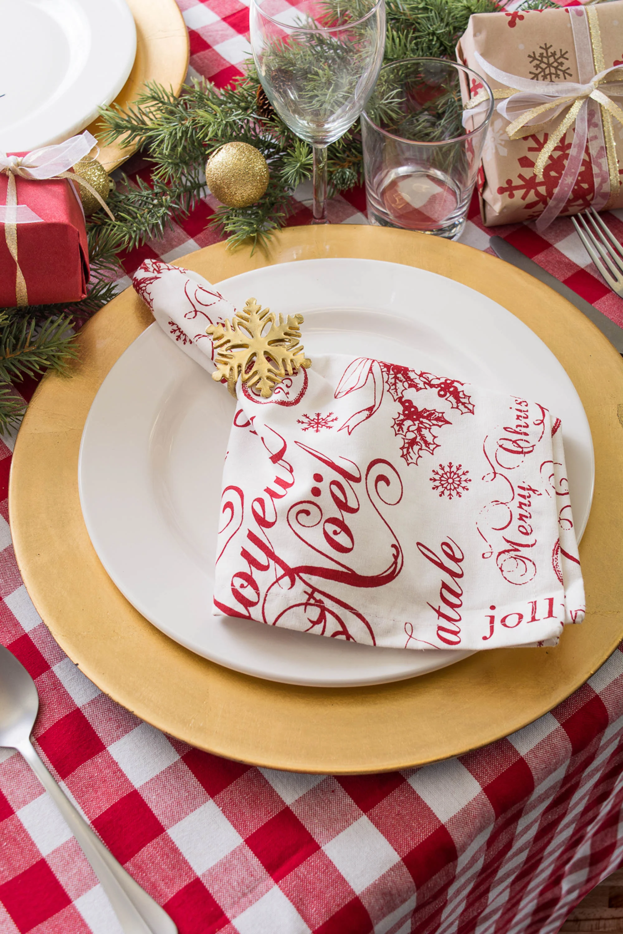 Tango Red/White Checkers Tablecloth - Image 24