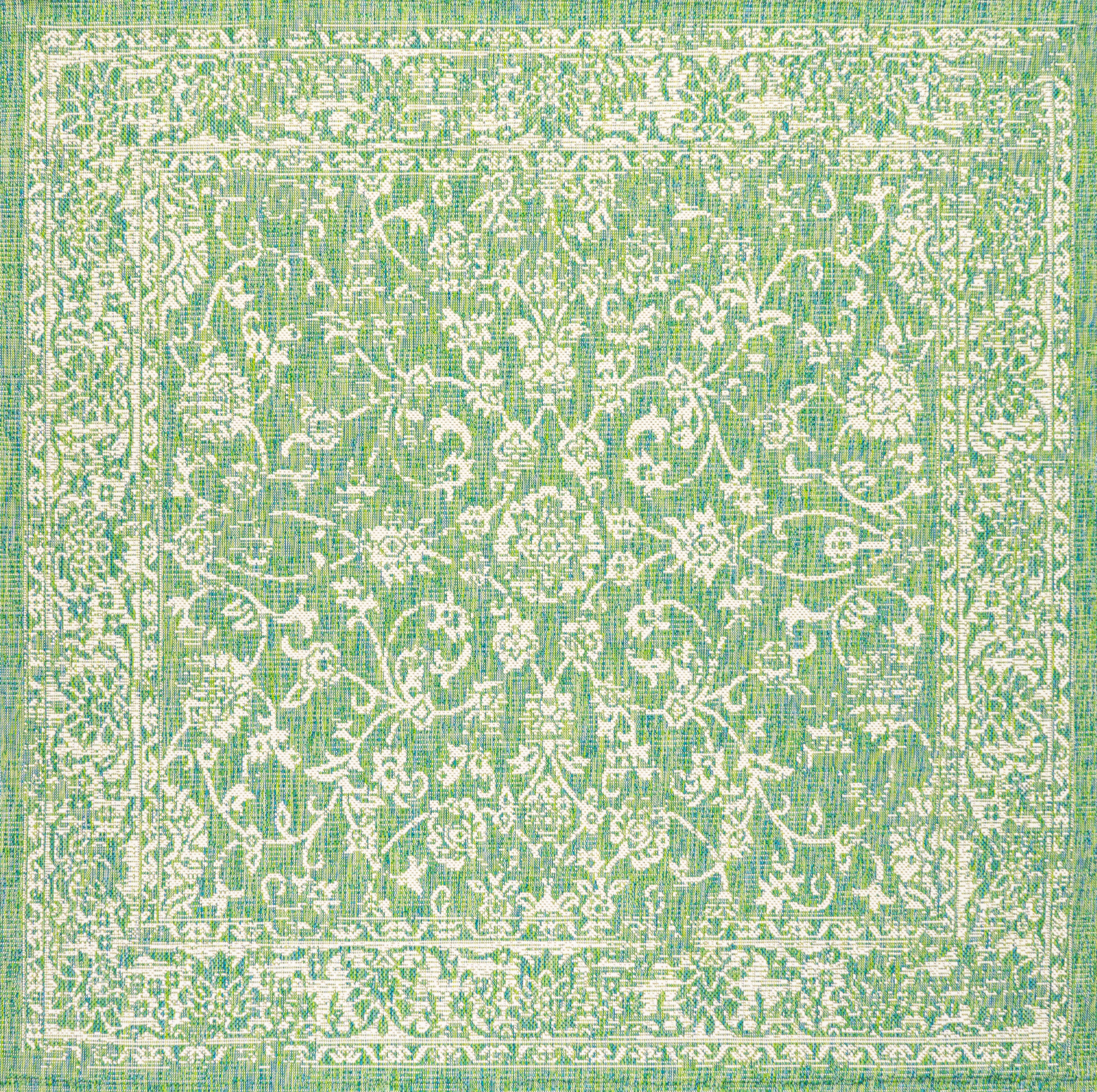 Tela Bohemian Textured Weave Floral Indoor/Outdoor Area Rug - Image 24