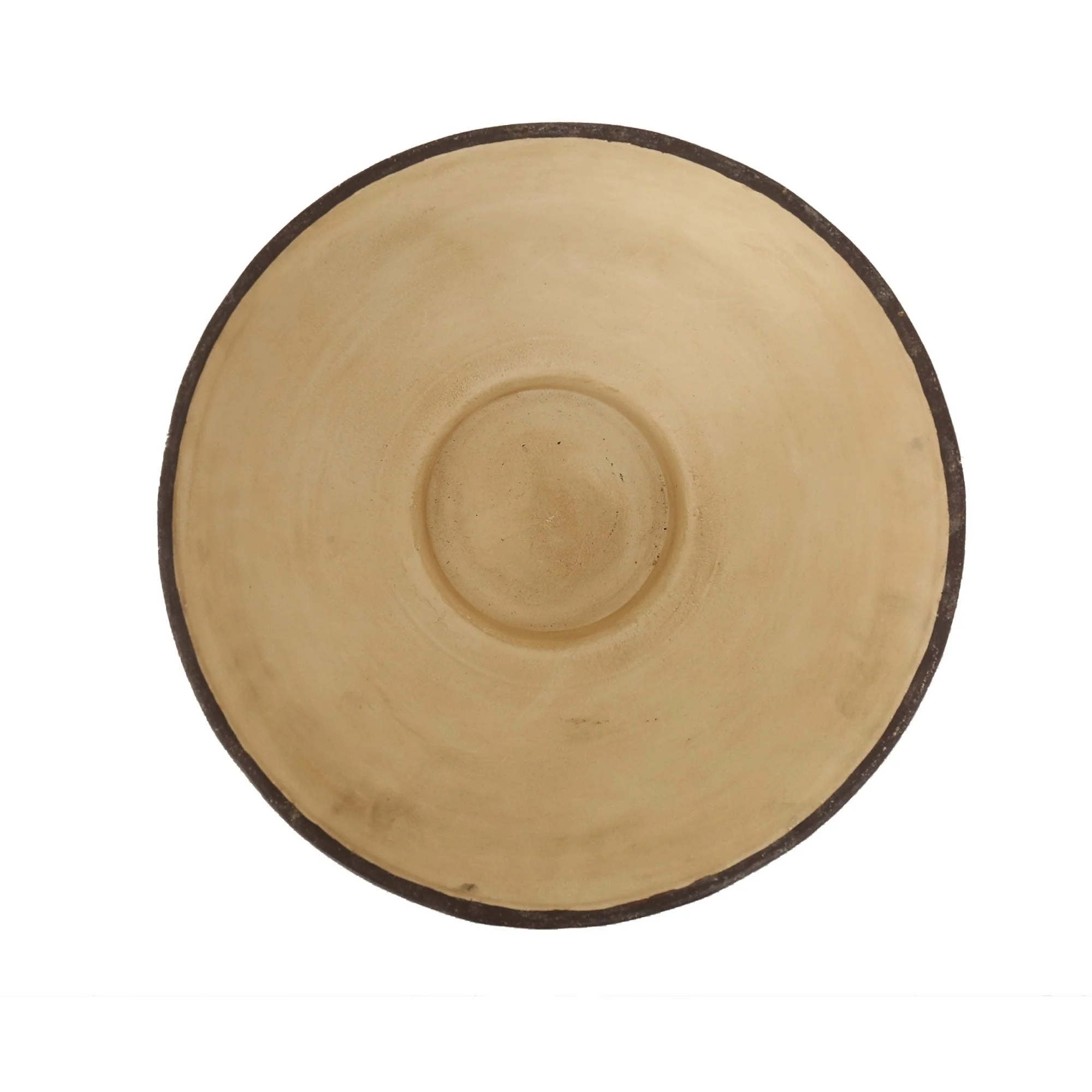 Terracotta Linear Abstract Decorative Bowl - Image 4