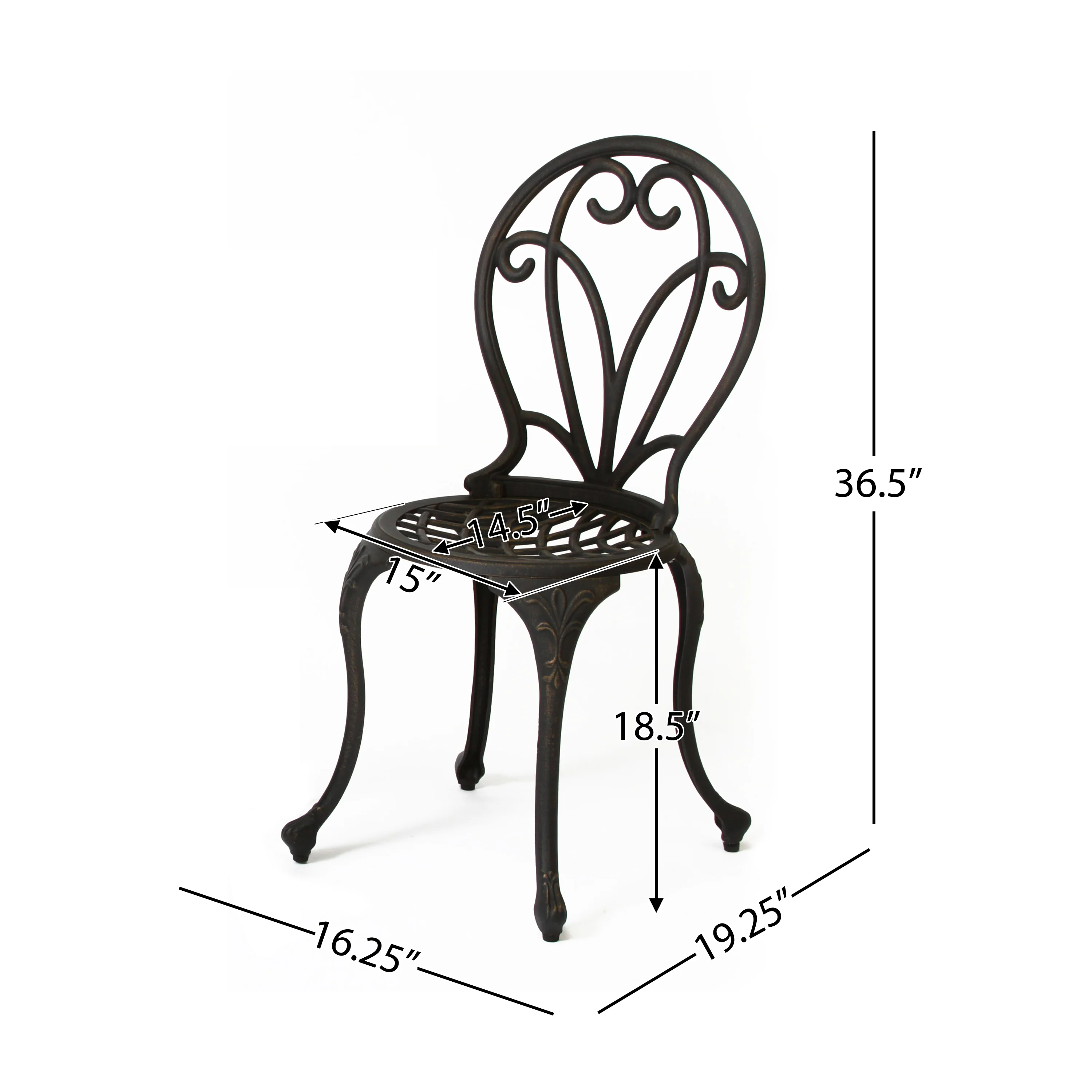 Thomas Cast Bistro Set - Image 10