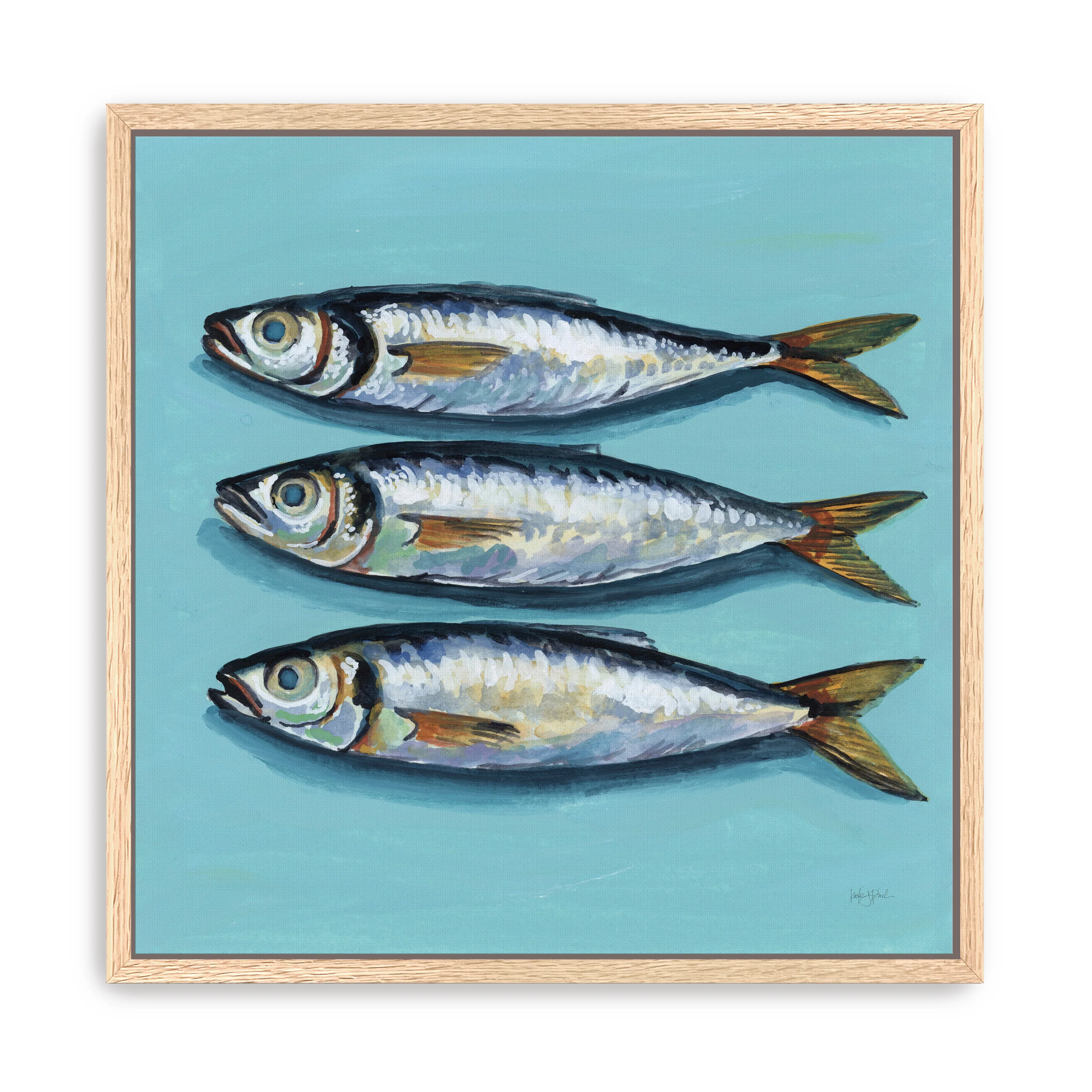 Three Little Fishies Canvas Giclee - Image 7
