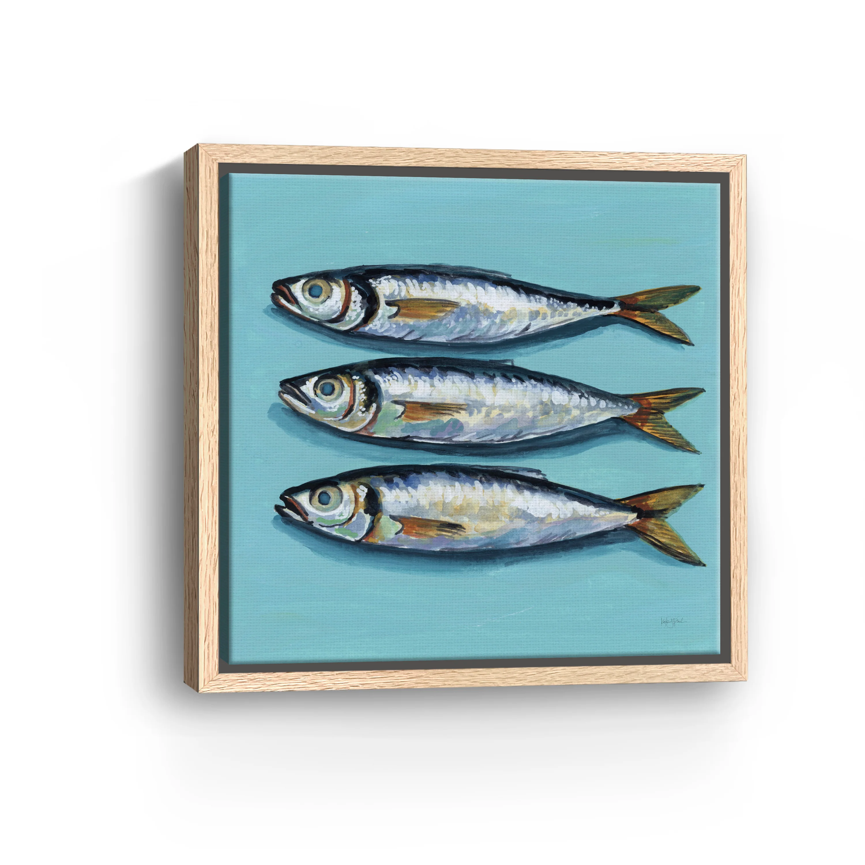 Three Little Fishies Canvas Giclee - Image 9