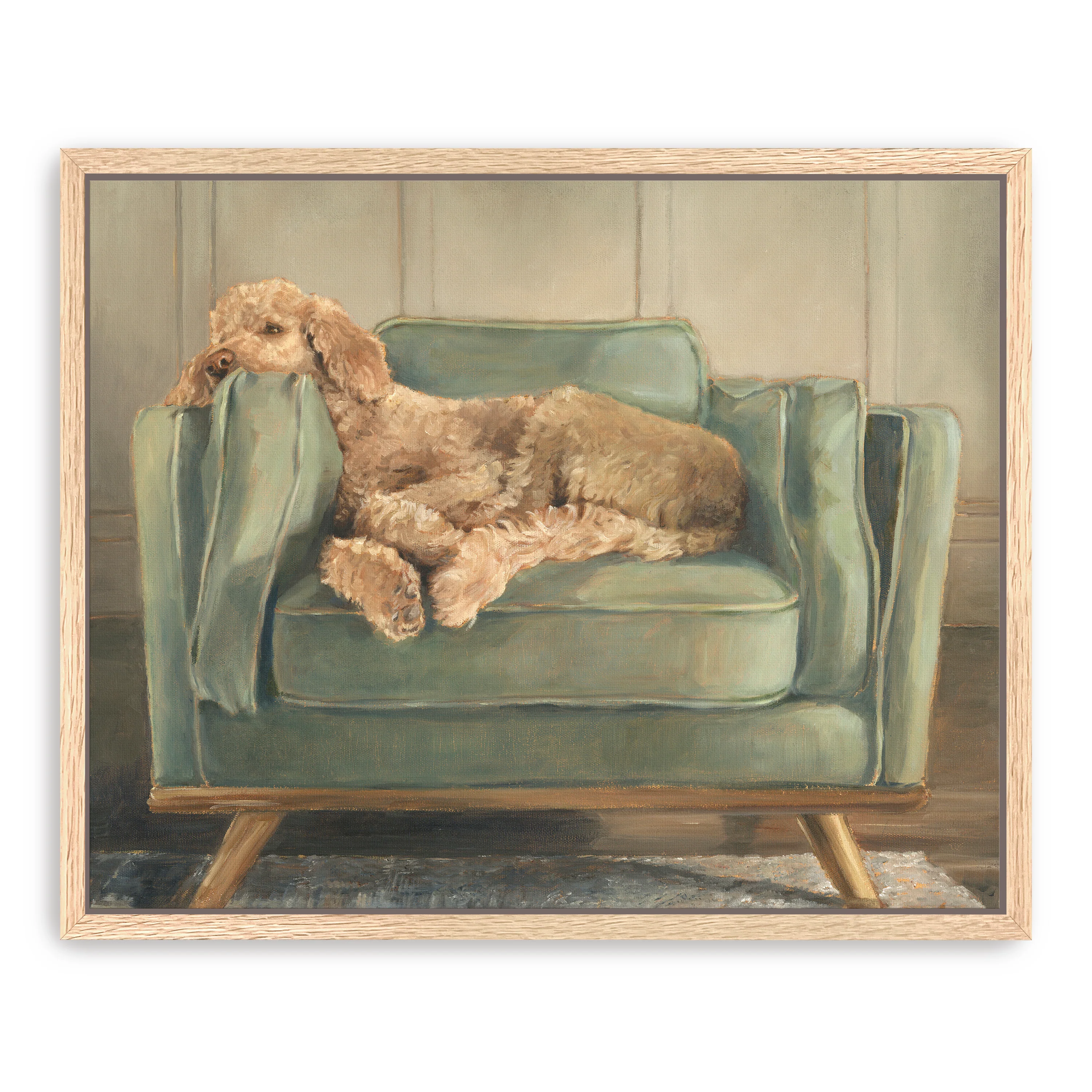 Traditional Canine Portrait I Canvas Giclee Wall Art - Image 4