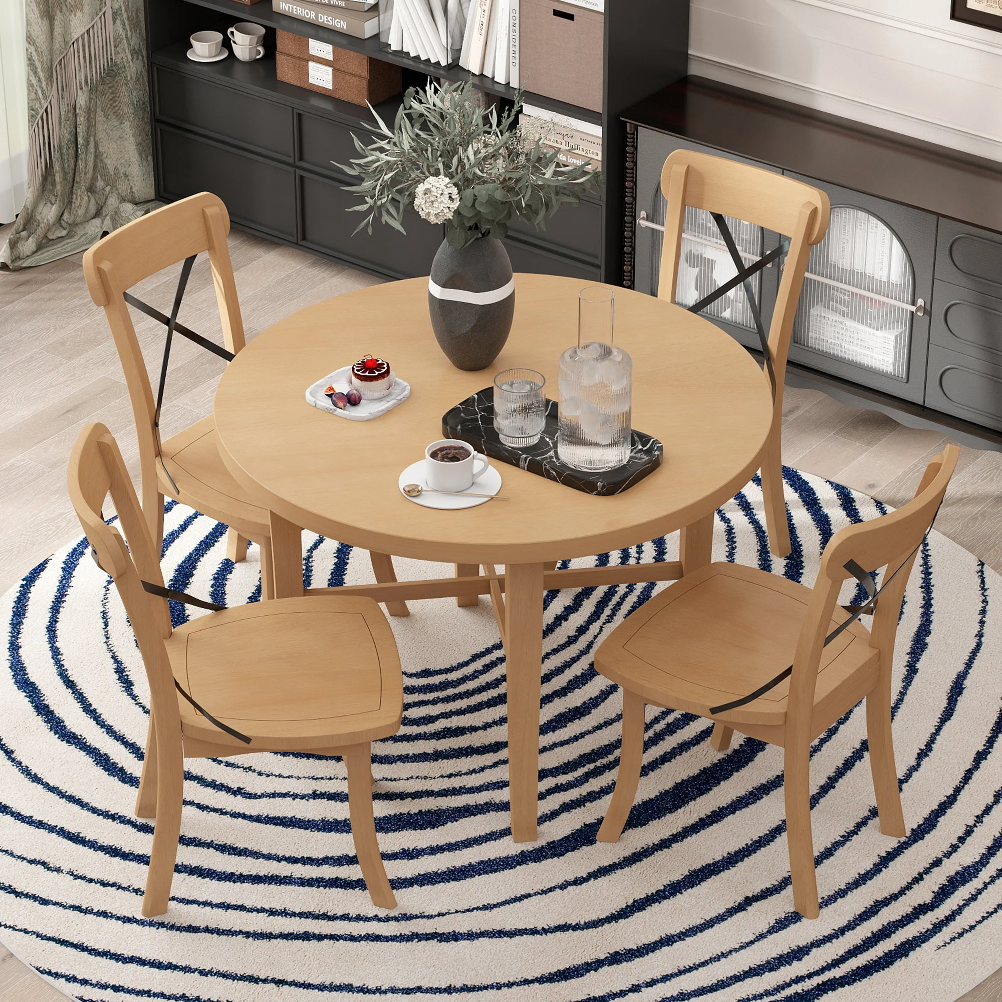 5-Piece Farmhouse Dining Set - Image 26