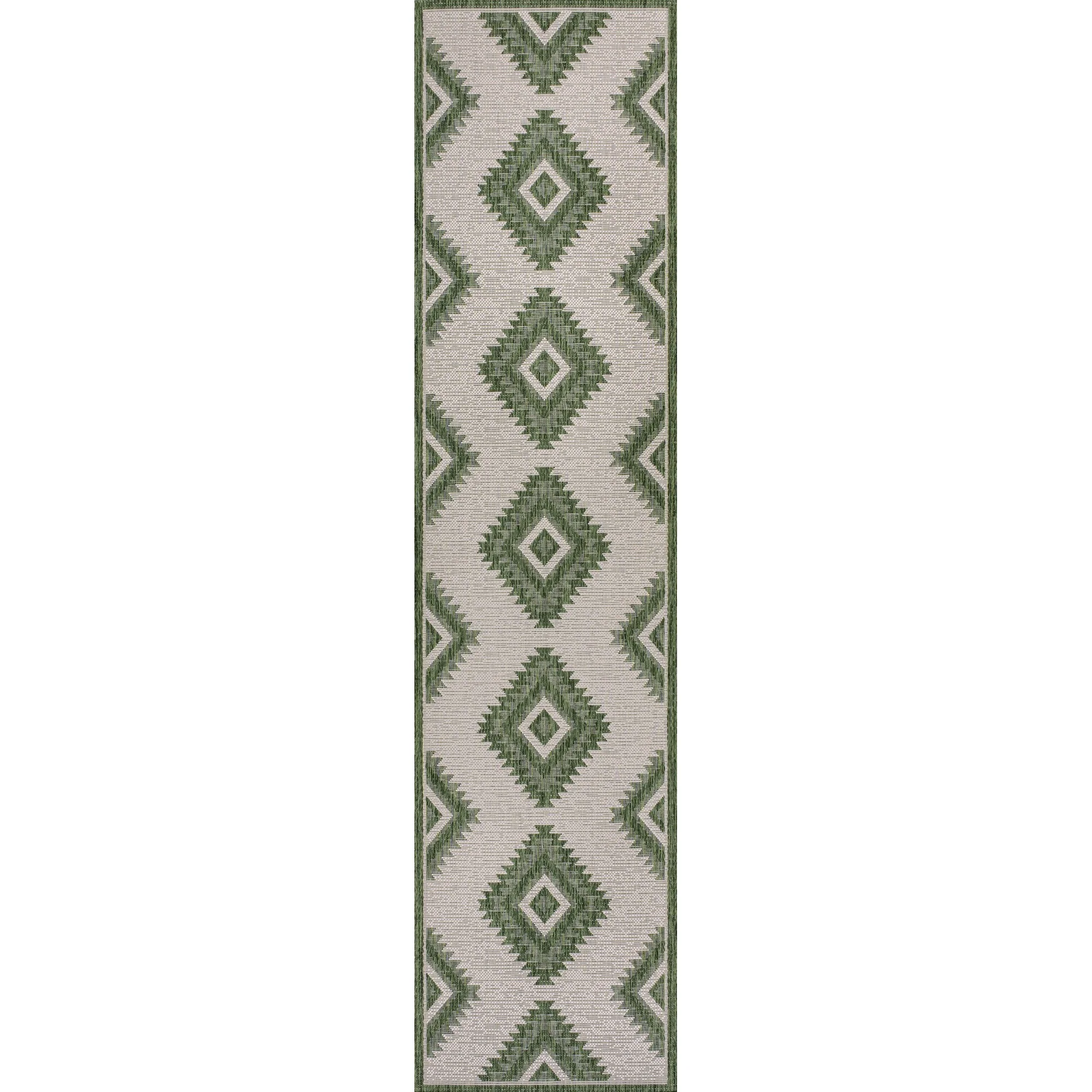 Lior Geometric Moroccan Diamond Indoor/Outdoor Runner Rug - Image 59