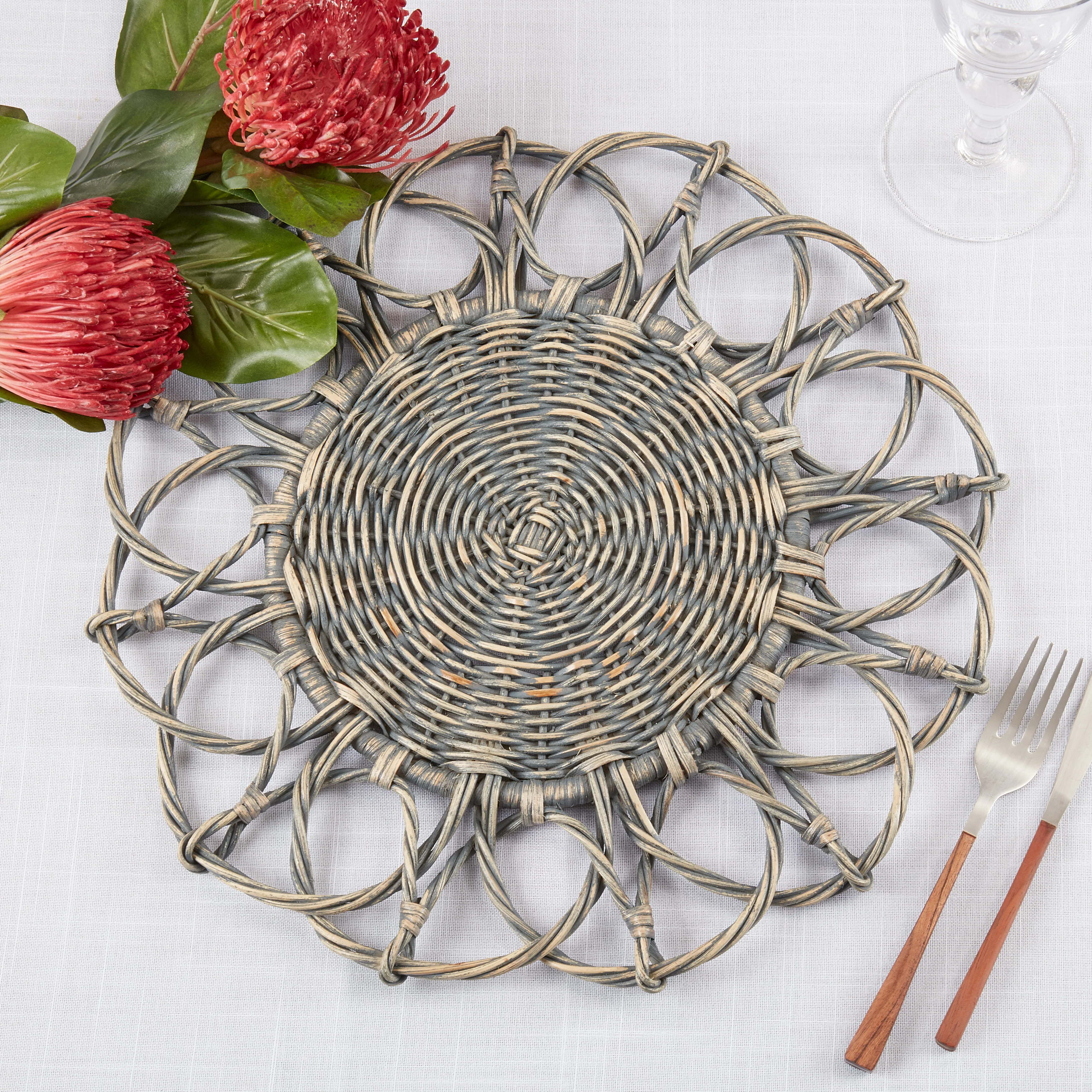 Twisted Rattan Table Placemat, Set of 4 - Image 8