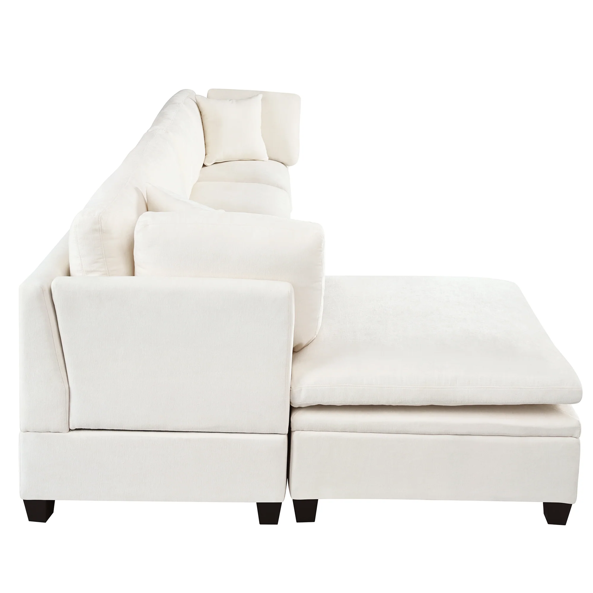 Modular Sofa with Storage Ottoman - Image 16