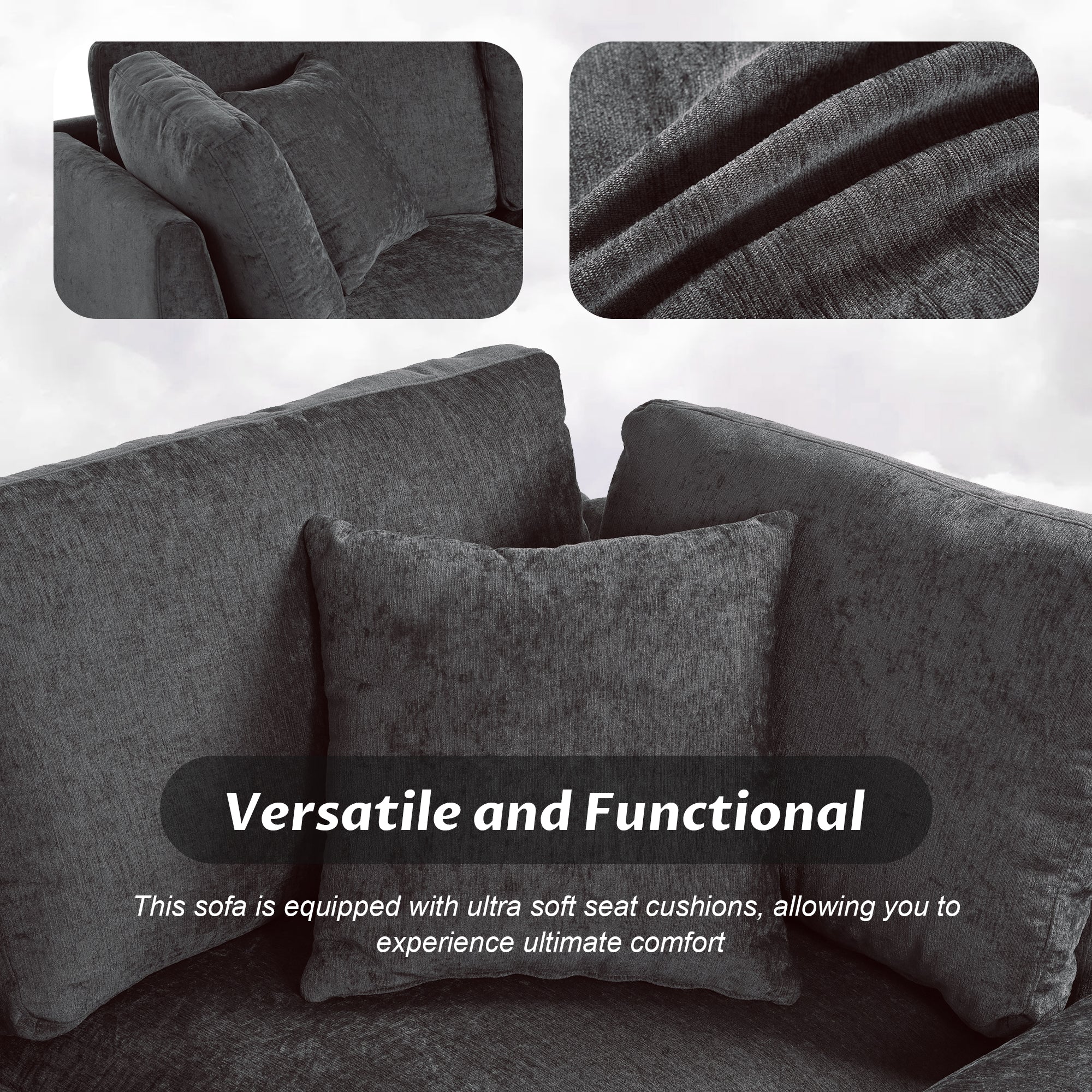 Modular Sofa with Storage Ottoman - Image 30