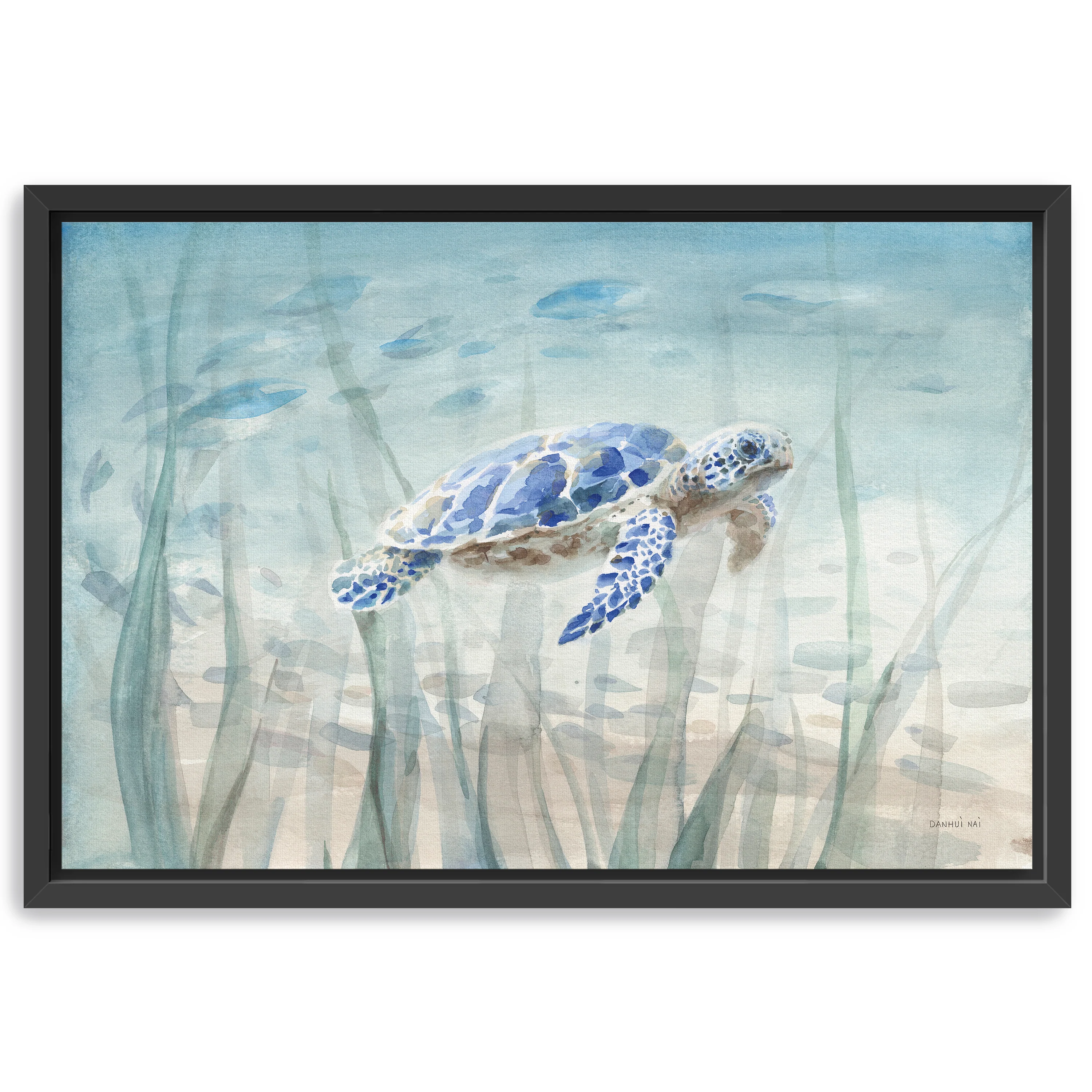 Undersea Turtle Canvas Giclee - Image 2