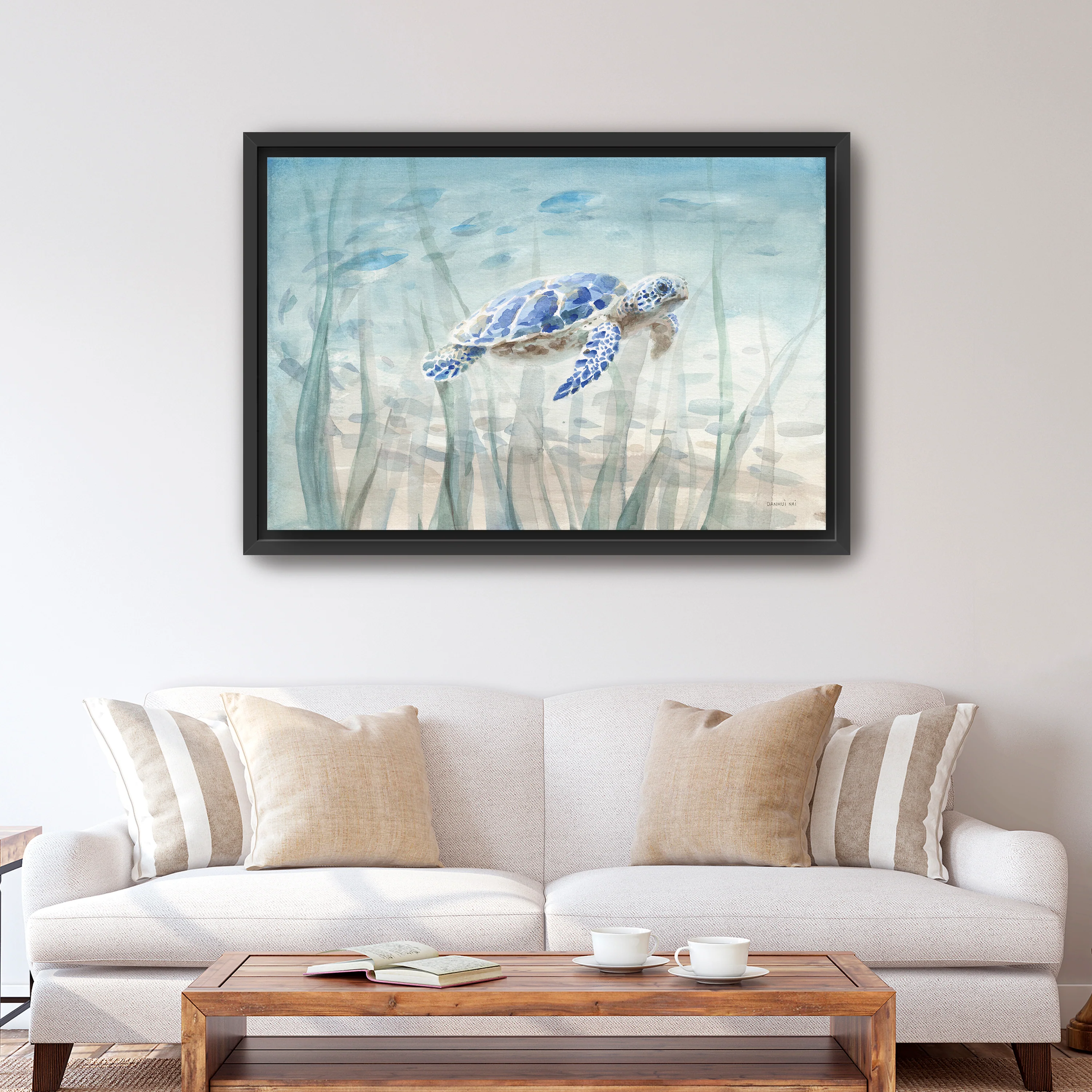 Undersea Turtle Canvas Giclee - Image 3