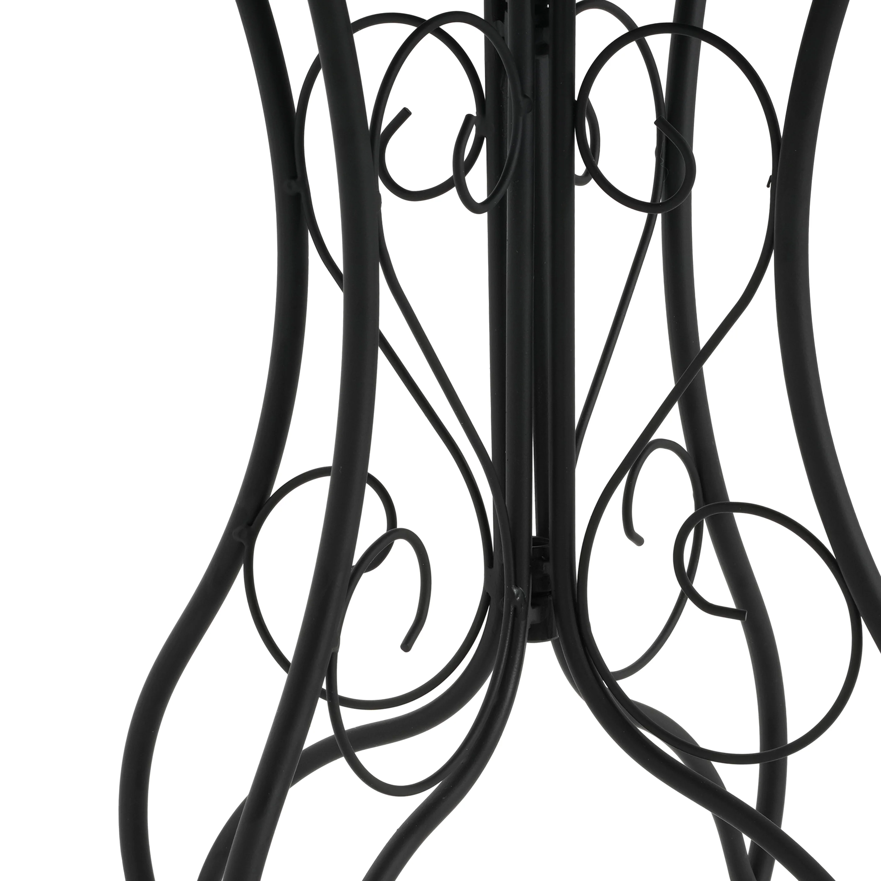 Unending Outdoor Ceramic Tile Side Table with Medallion Design - Image 7