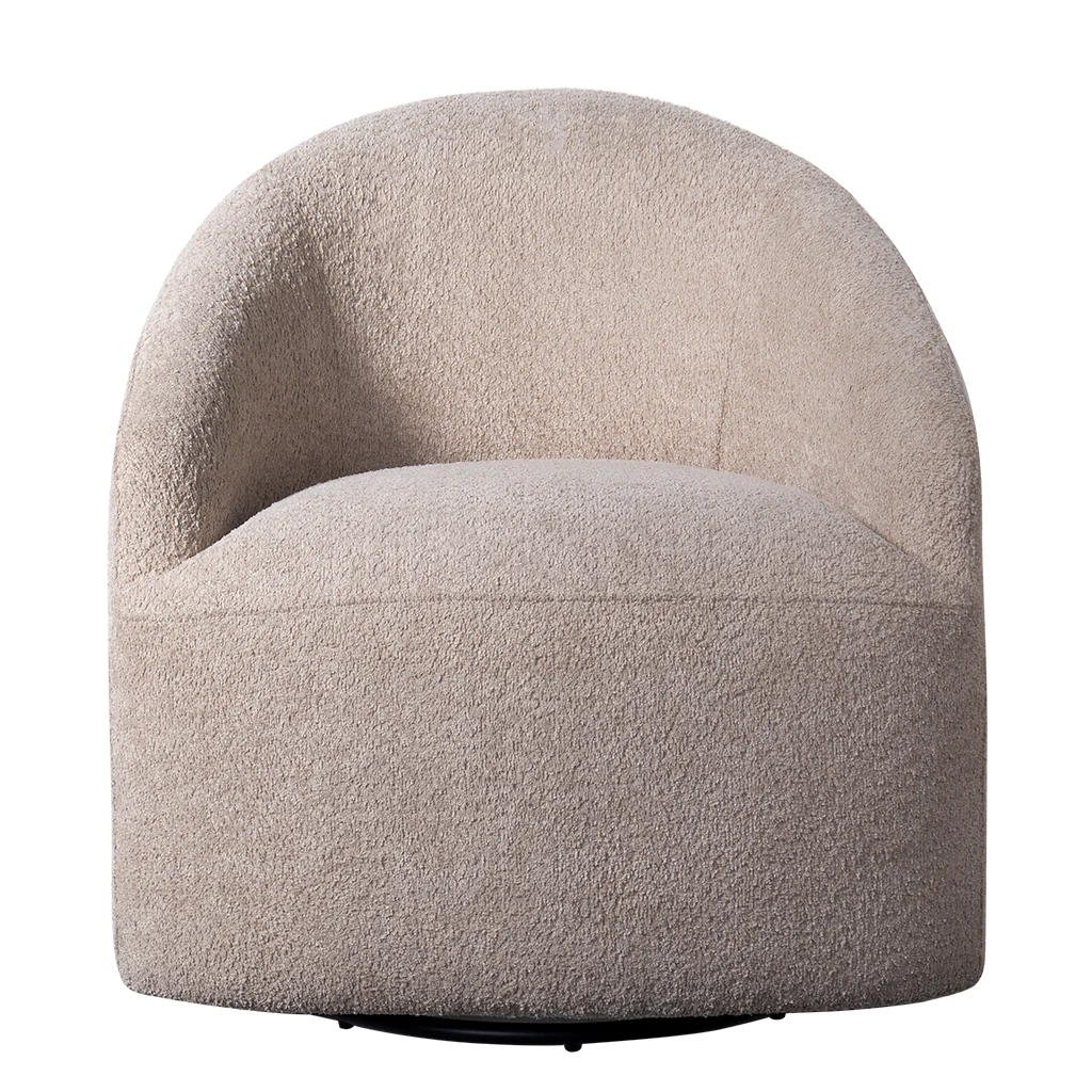 Upholstered 360 Degree Swivel Chair - Image 2