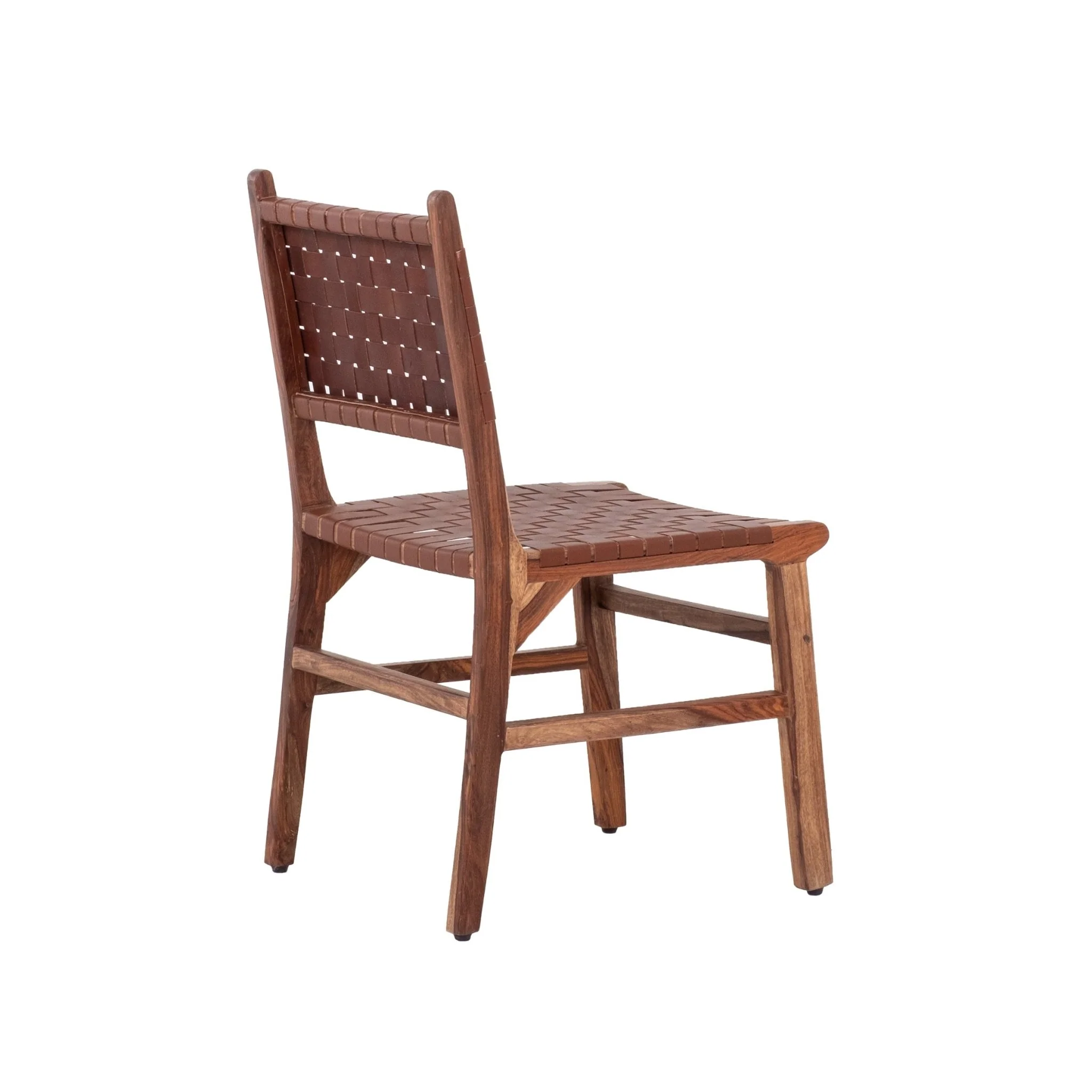 Upholstered Dining Chair with Open Back and Wood Frame, Set of 2 - Image 6