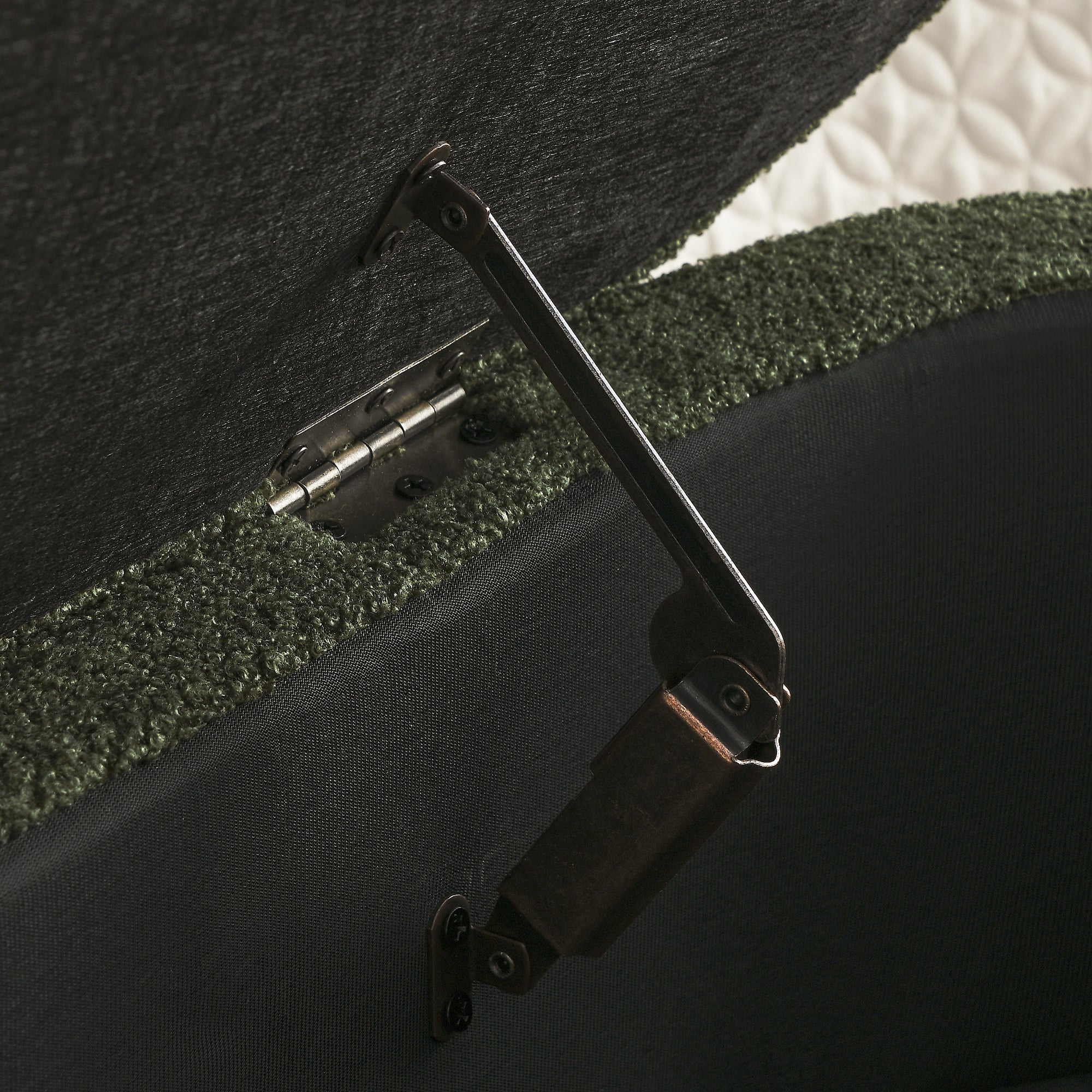 Upholstered Oval Storage Bench with Rubber Wood Legs - Image 7