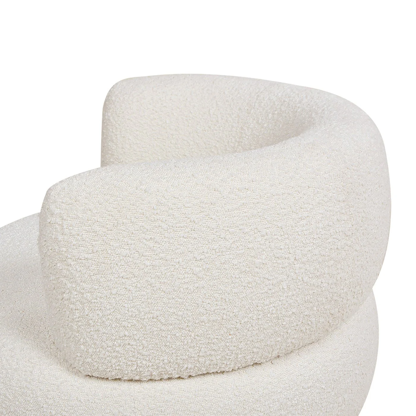 Upholstered Swivel Barrel Chair with Low Back and Wood Base - Image 10