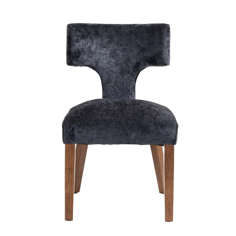 Upholstered T-Back Dining Chairs, Set of 2 - Image 3