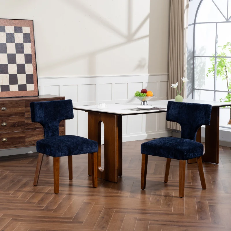 Upholstered T-Back Dining Chairs, Set of 2 - Image 31